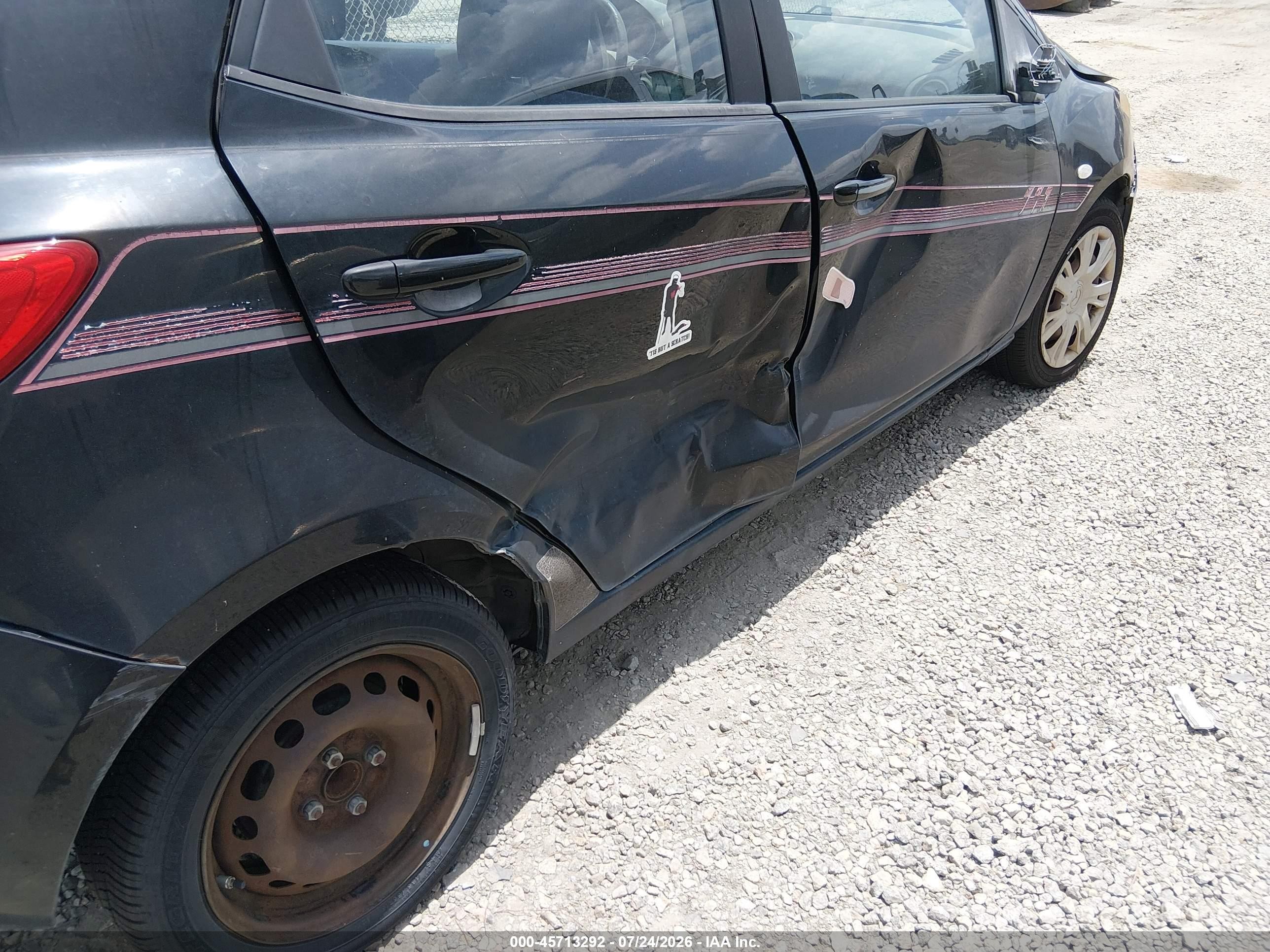 2012 Mazda Mazda2 Sport Black vin: JM1DE1KY1C0134323