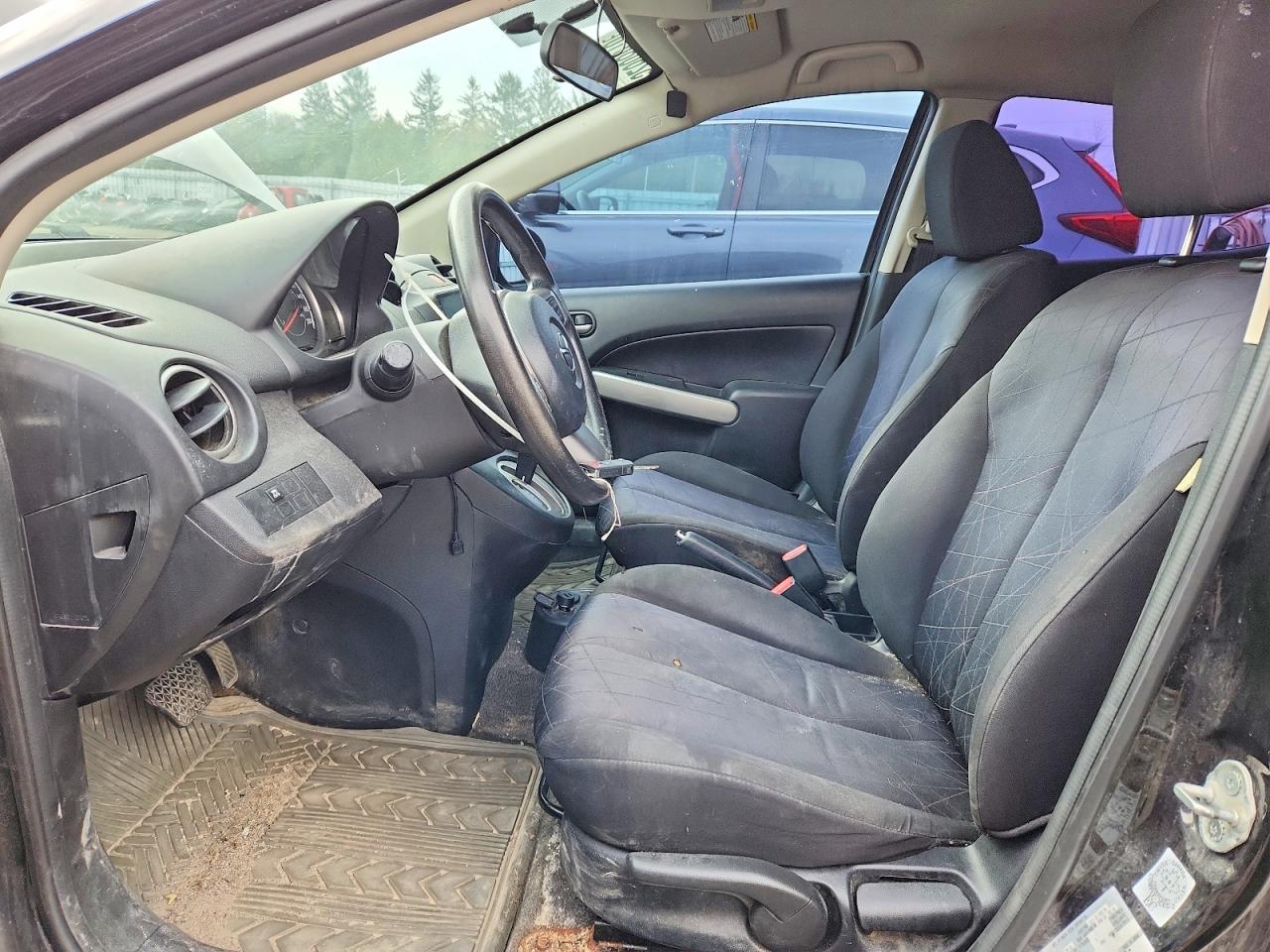 2012 Mazda Mazda 2 Black vin: JM1DE1KY1C0144821