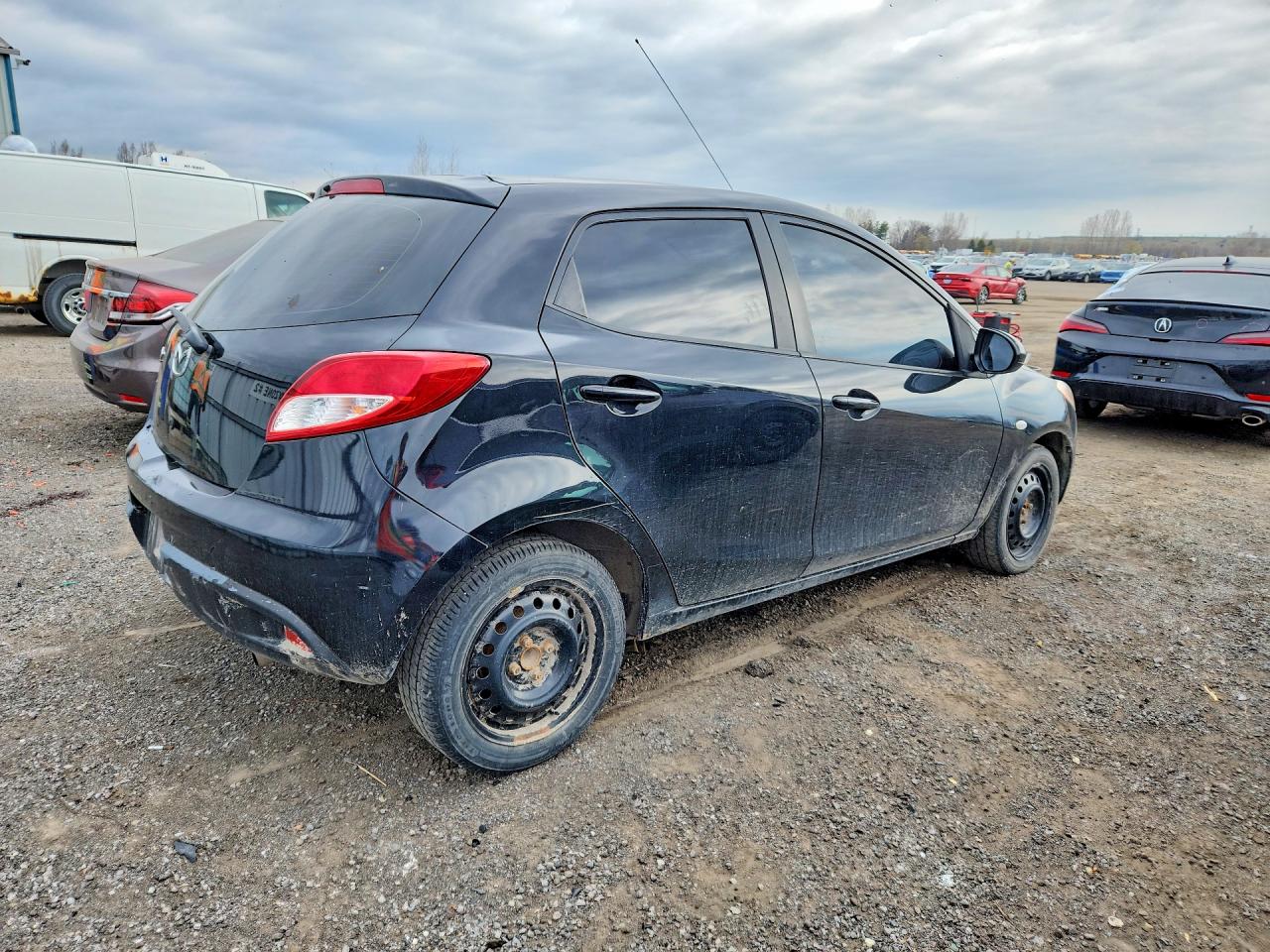 2012 Mazda Mazda 2 Black vin: JM1DE1KY1C0144821