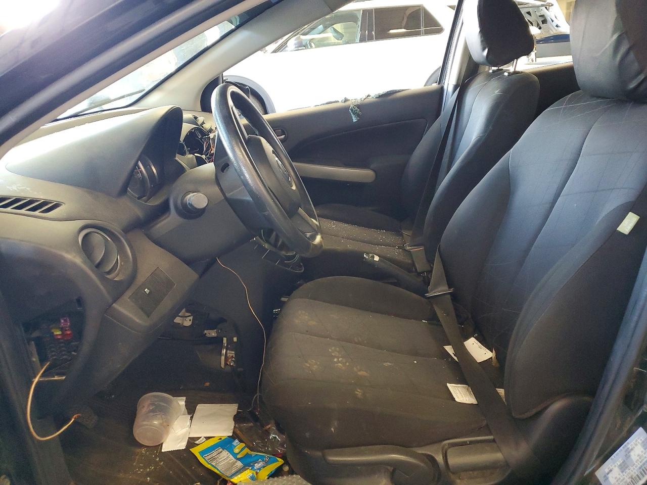 2012 Mazda Mazda2 Black vin: JM1DE1KY2C0133441