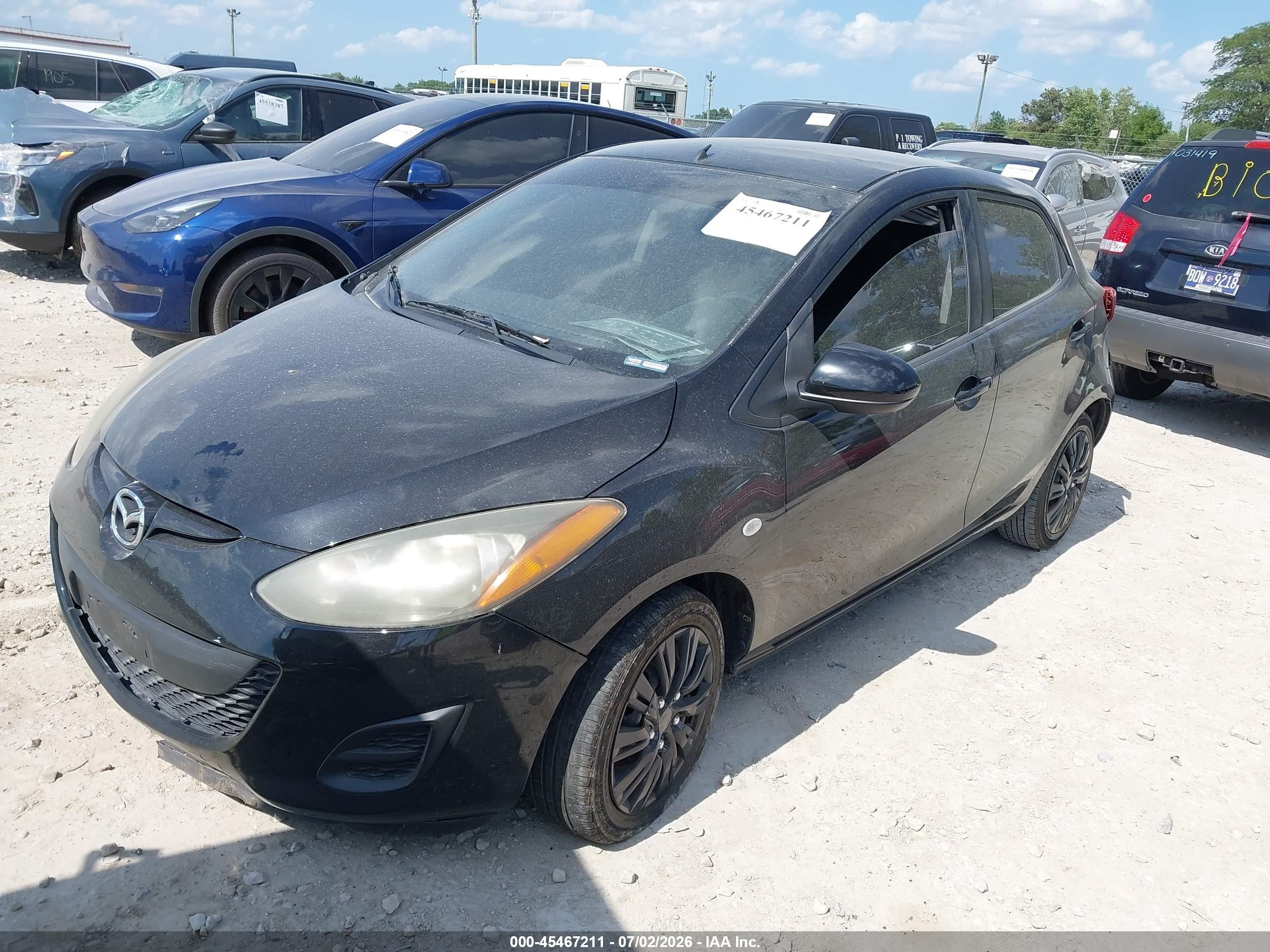 2013 Mazda Mazda2 Sport Black vin: JM1DE1KY2D0152976