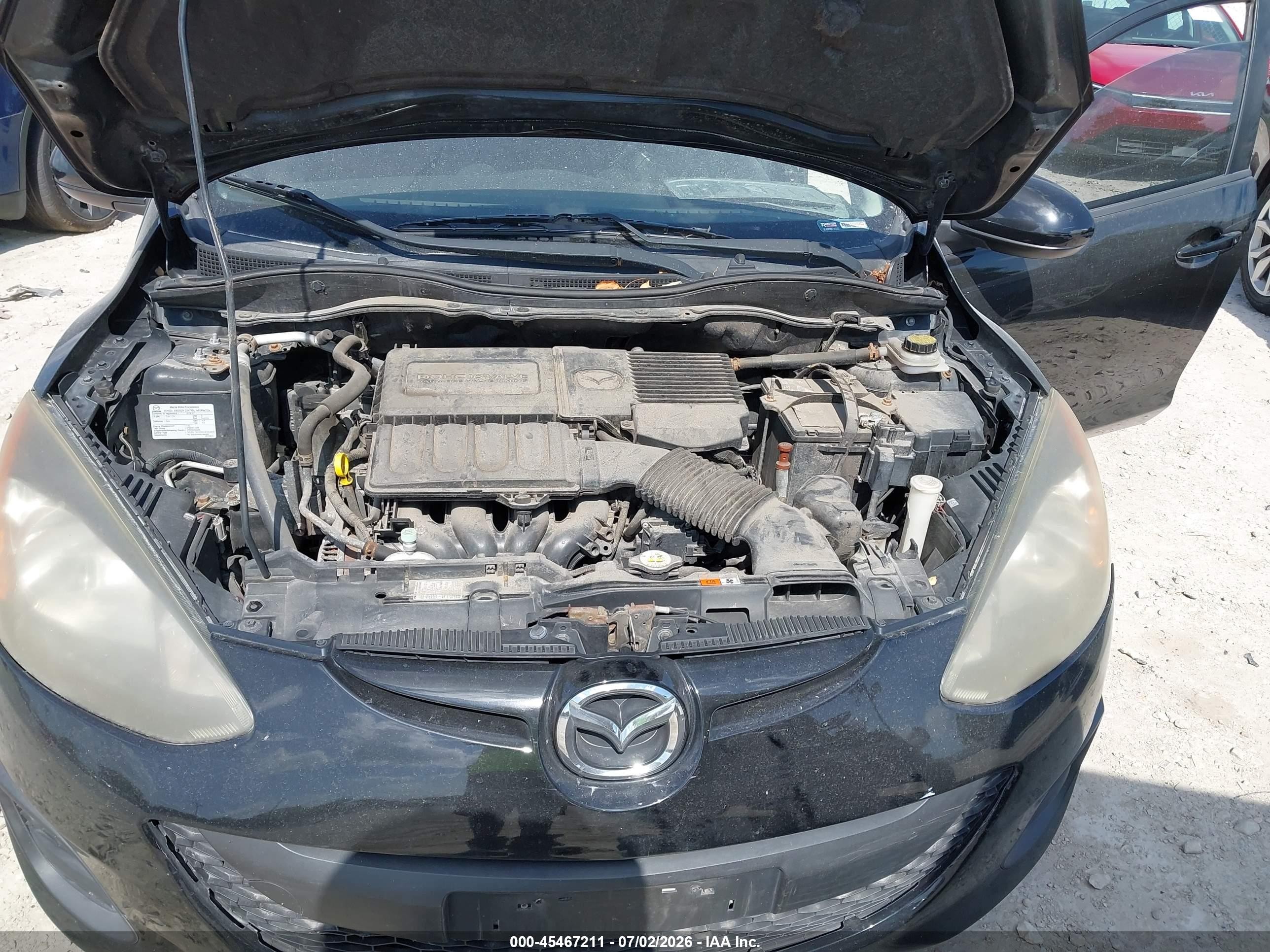2013 Mazda Mazda2 Sport Black vin: JM1DE1KY2D0152976