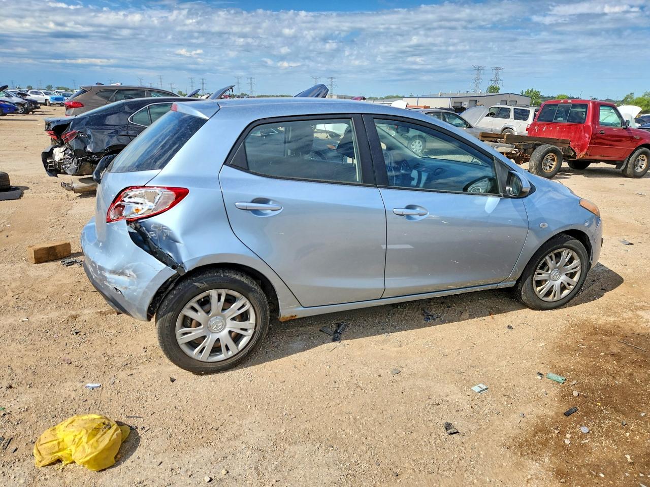 2013 Mazda Mazda2 Blue vin: JM1DE1KY2D0156591