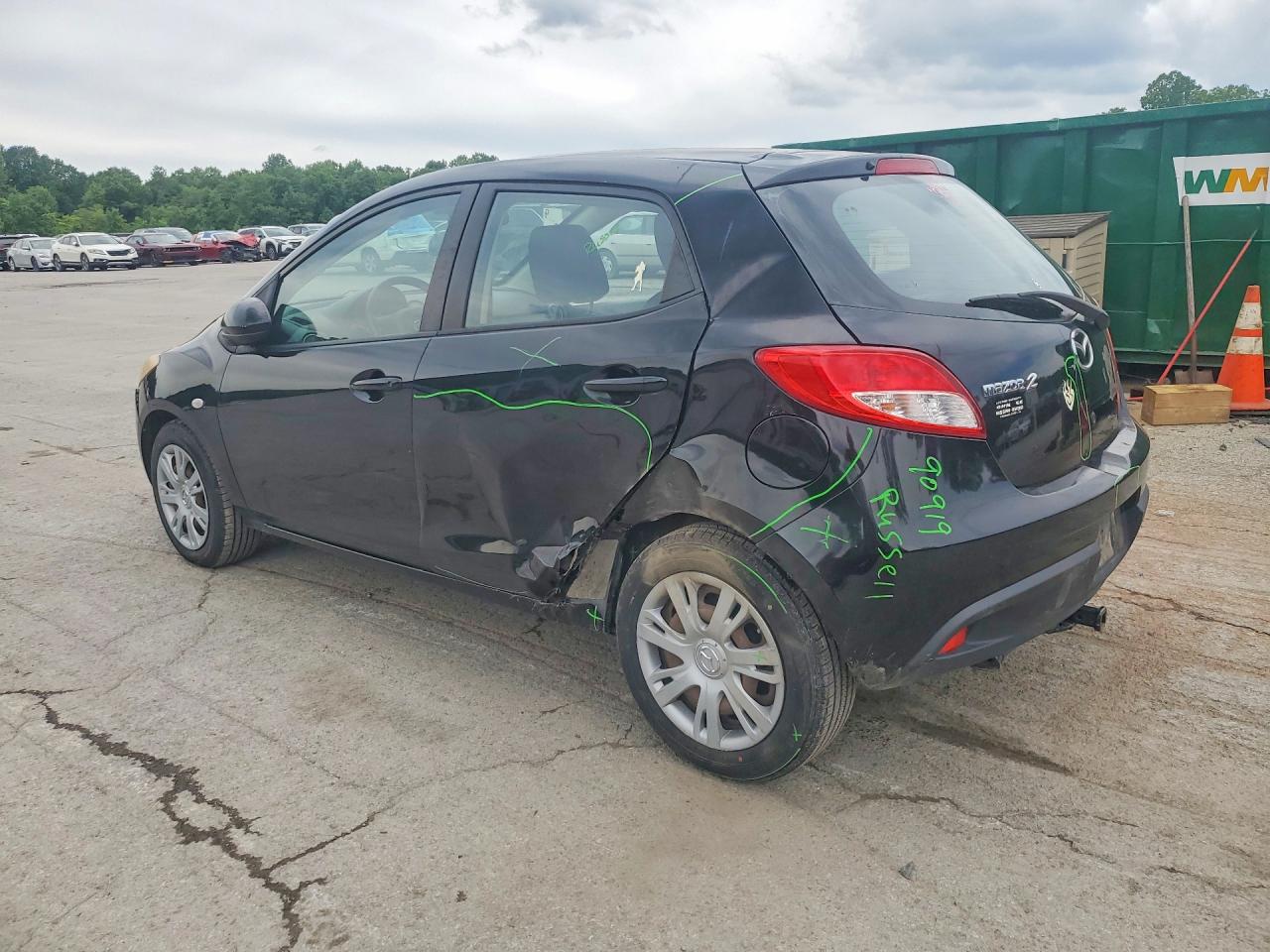 2012 Mazda Mazda2 Black vin: JM1DE1KY3C0137871