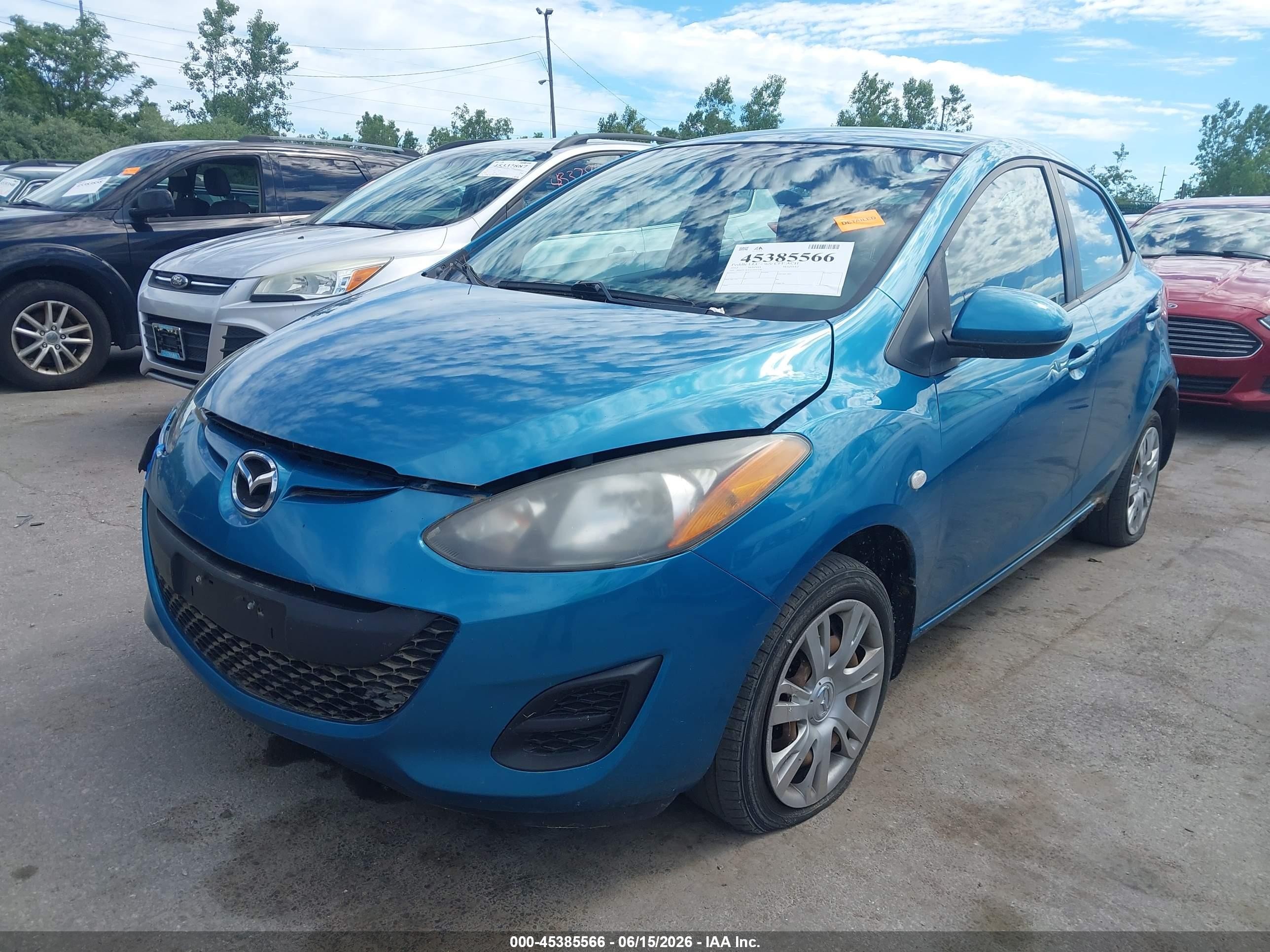 2012 Mazda Mazda2 Sport Blue vin: JM1DE1KY3C0151138