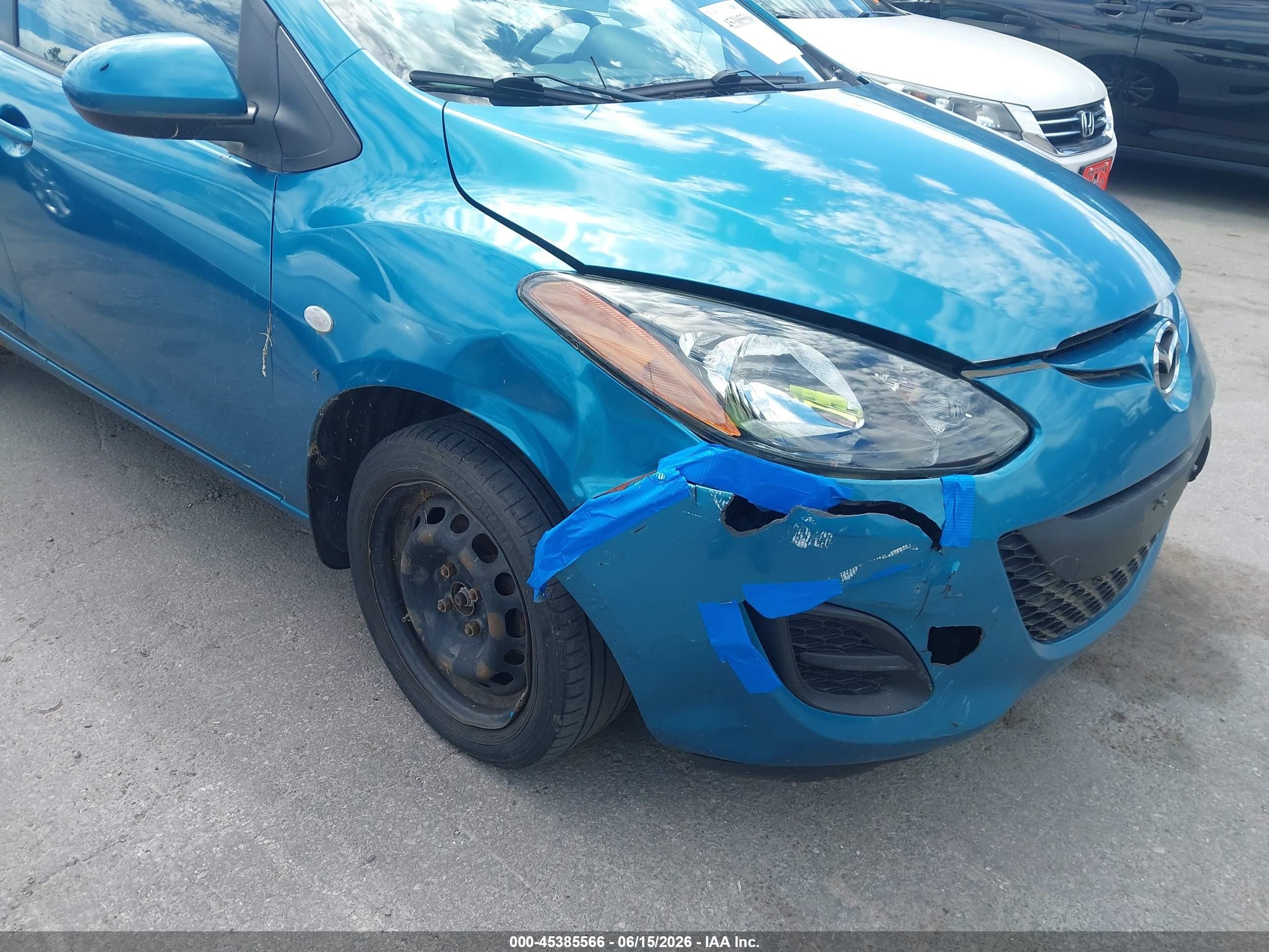 2012 Mazda Mazda2 Sport Blue vin: JM1DE1KY3C0151138
