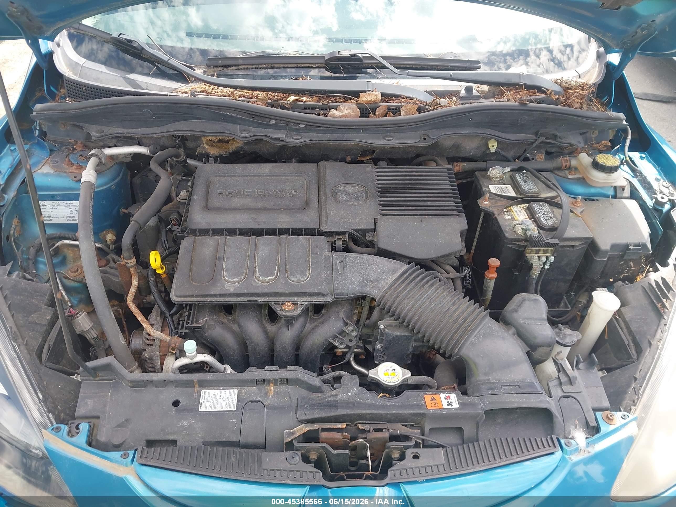 2012 Mazda Mazda2 Sport Blue vin: JM1DE1KY3C0151138