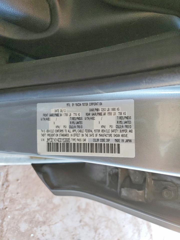 2013 Mazda Mazda 2 Gray vin: JM1DE1KY4D0153885