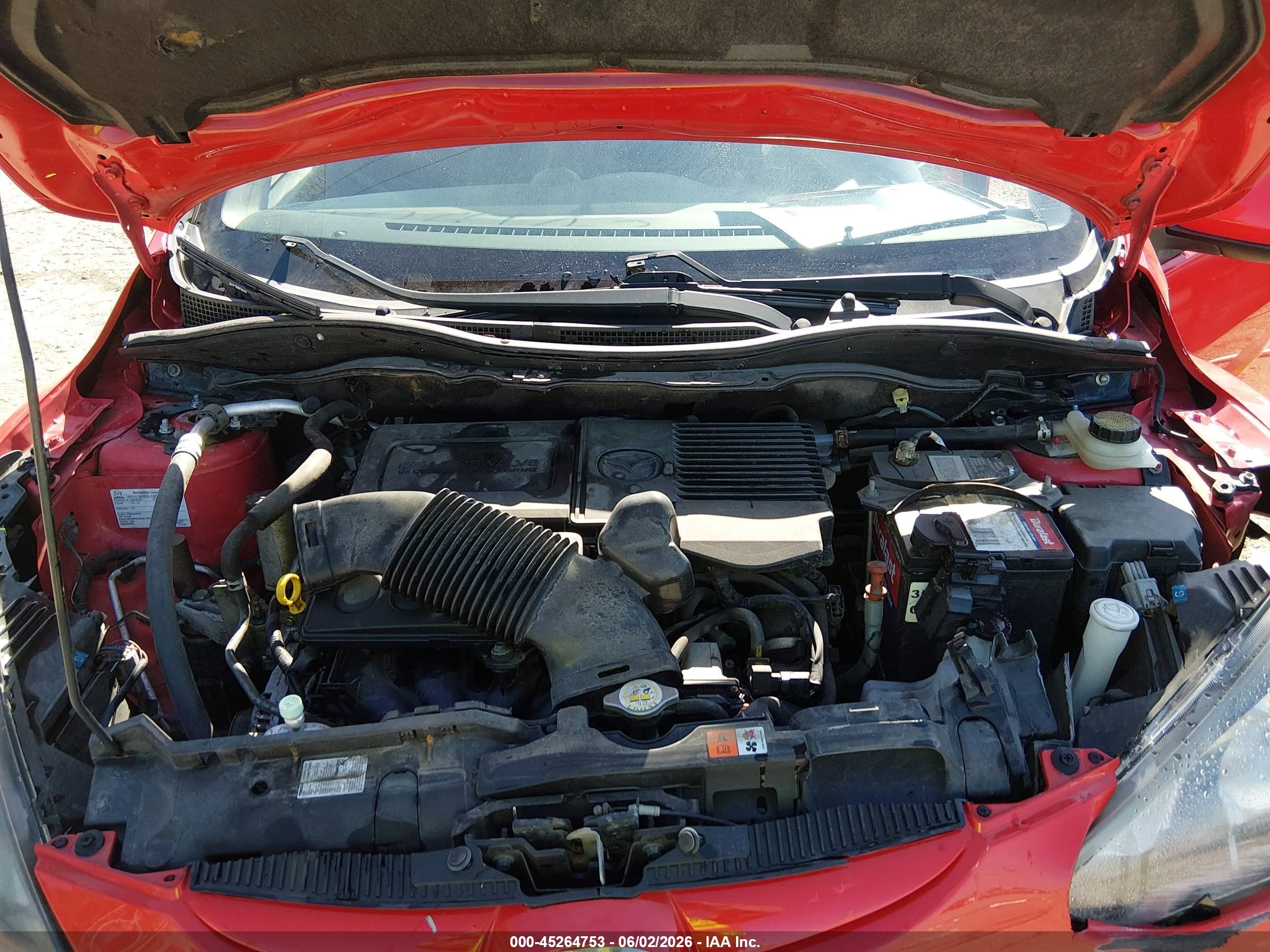 2013 Mazda Mazda2 Sport Красный vin: JM1DE1KY4D0164465
