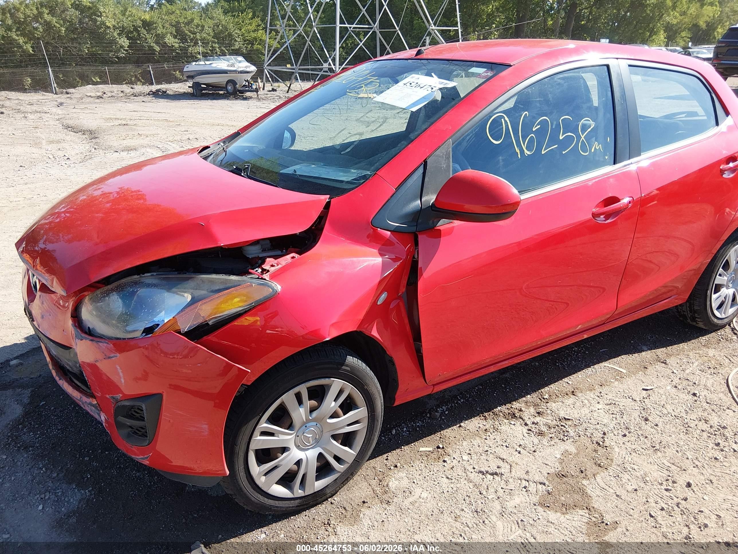 2013 Mazda Mazda2 Sport Красный vin: JM1DE1KY4D0164465