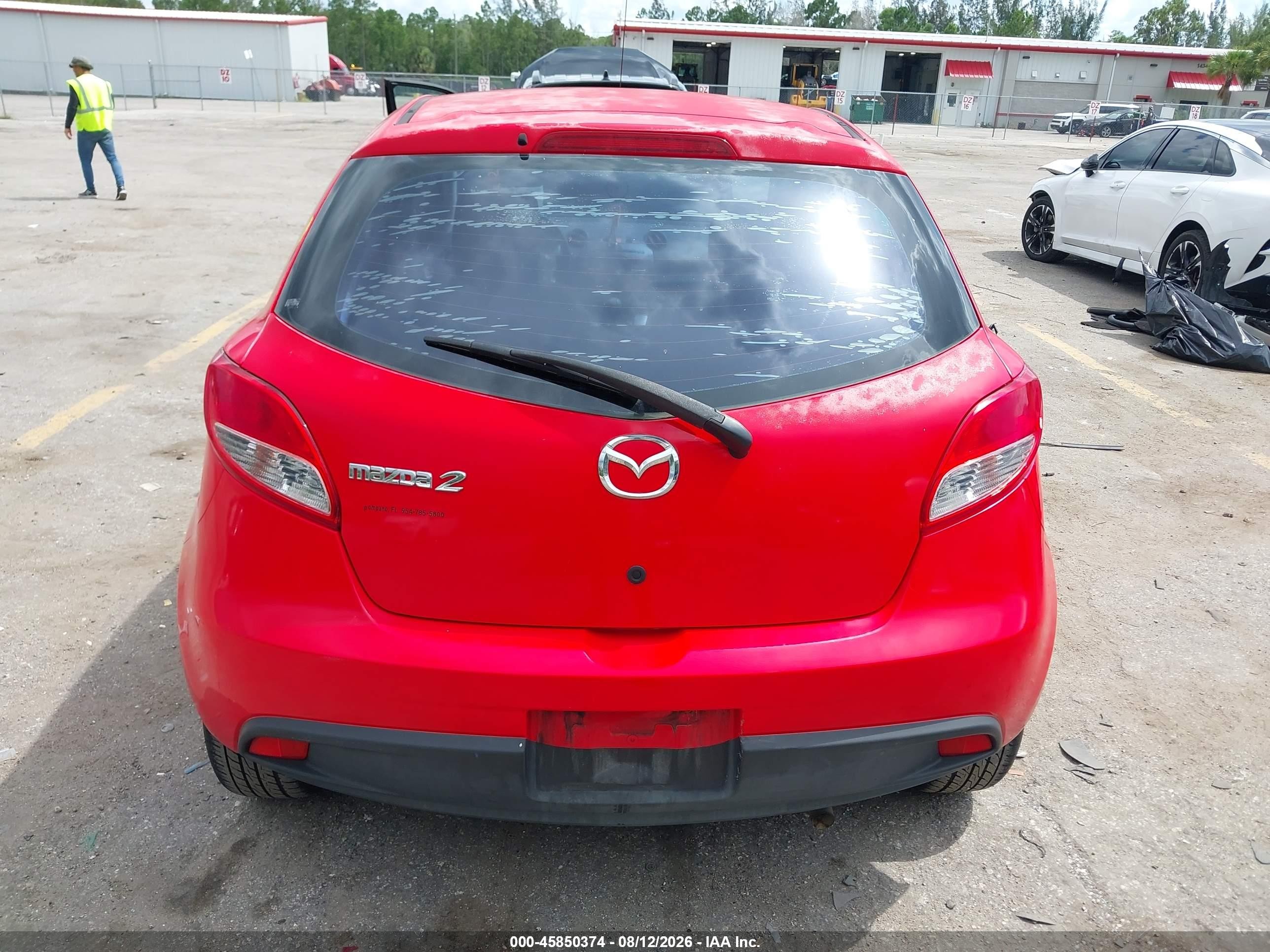 2013 Mazda Mazda2 Sport Красный vin: JM1DE1KY4D0170668