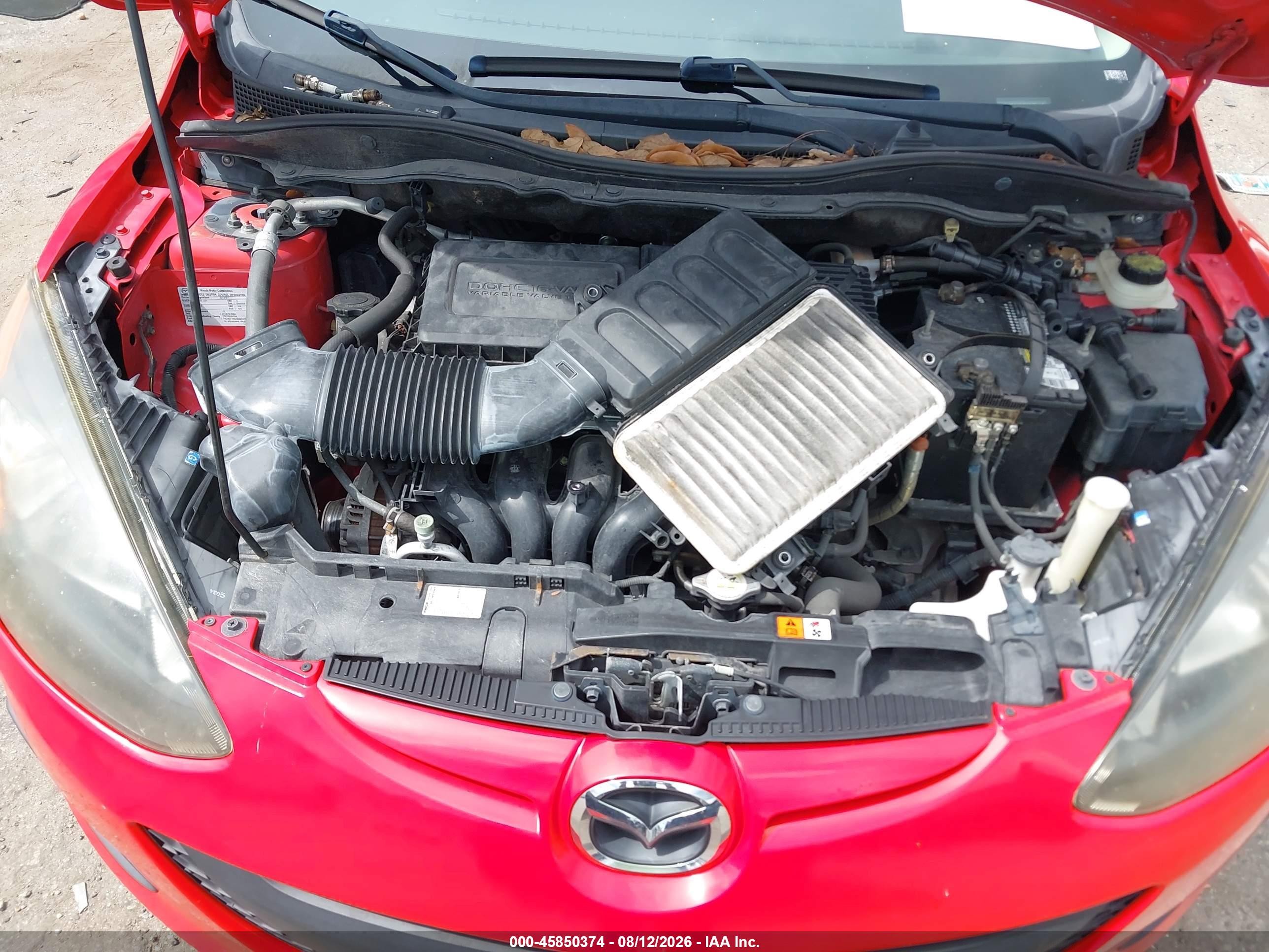 2013 Mazda Mazda2 Sport Красный vin: JM1DE1KY4D0170668