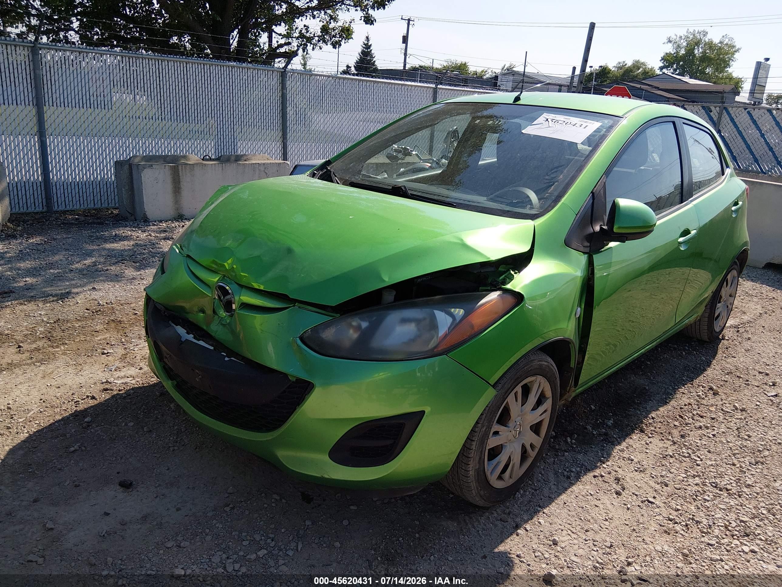 2012 Mazda Mazda2 Sport Green vin: JM1DE1KY5C0146247