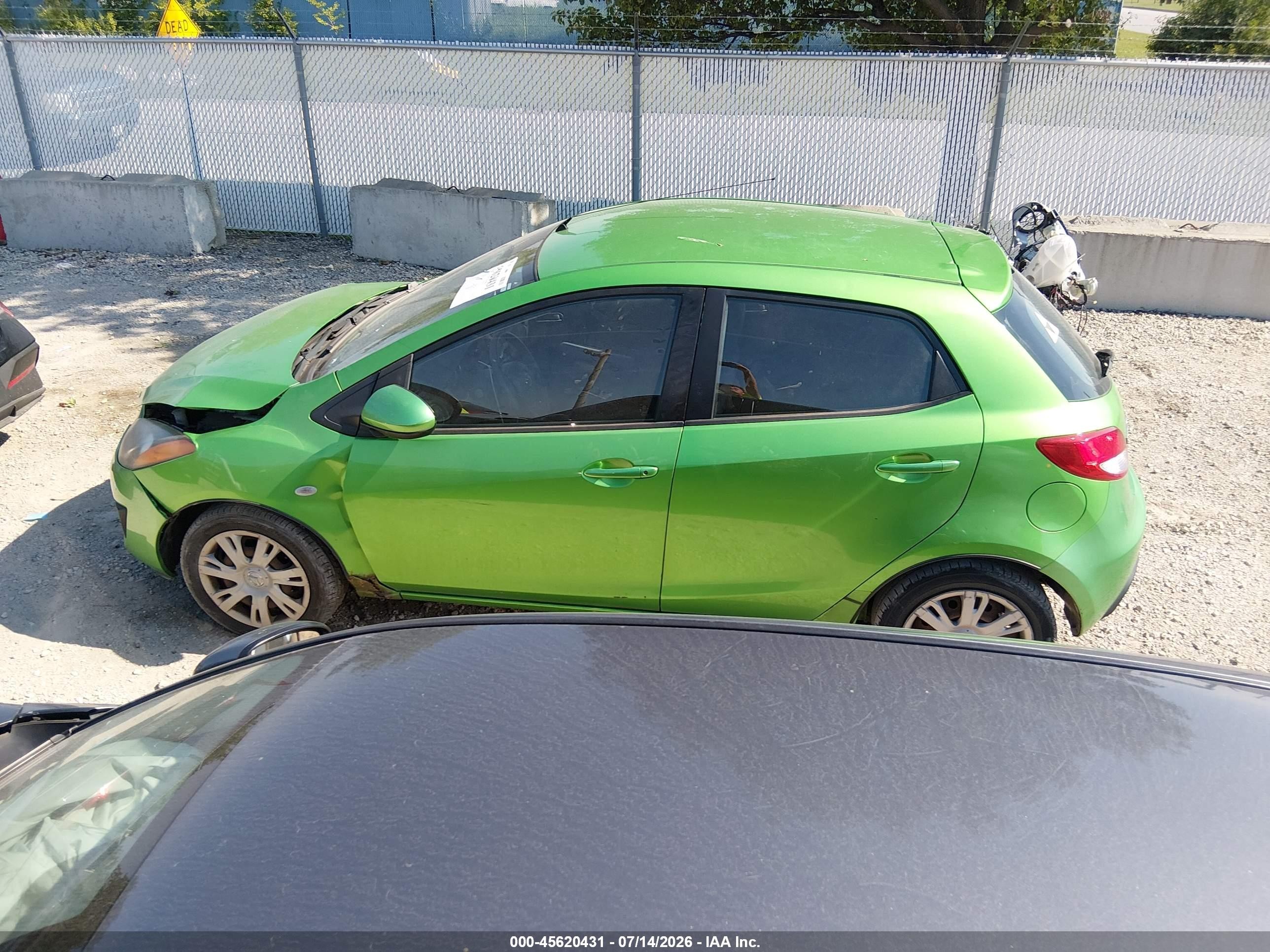 2012 Mazda Mazda2 Sport Green vin: JM1DE1KY5C0146247