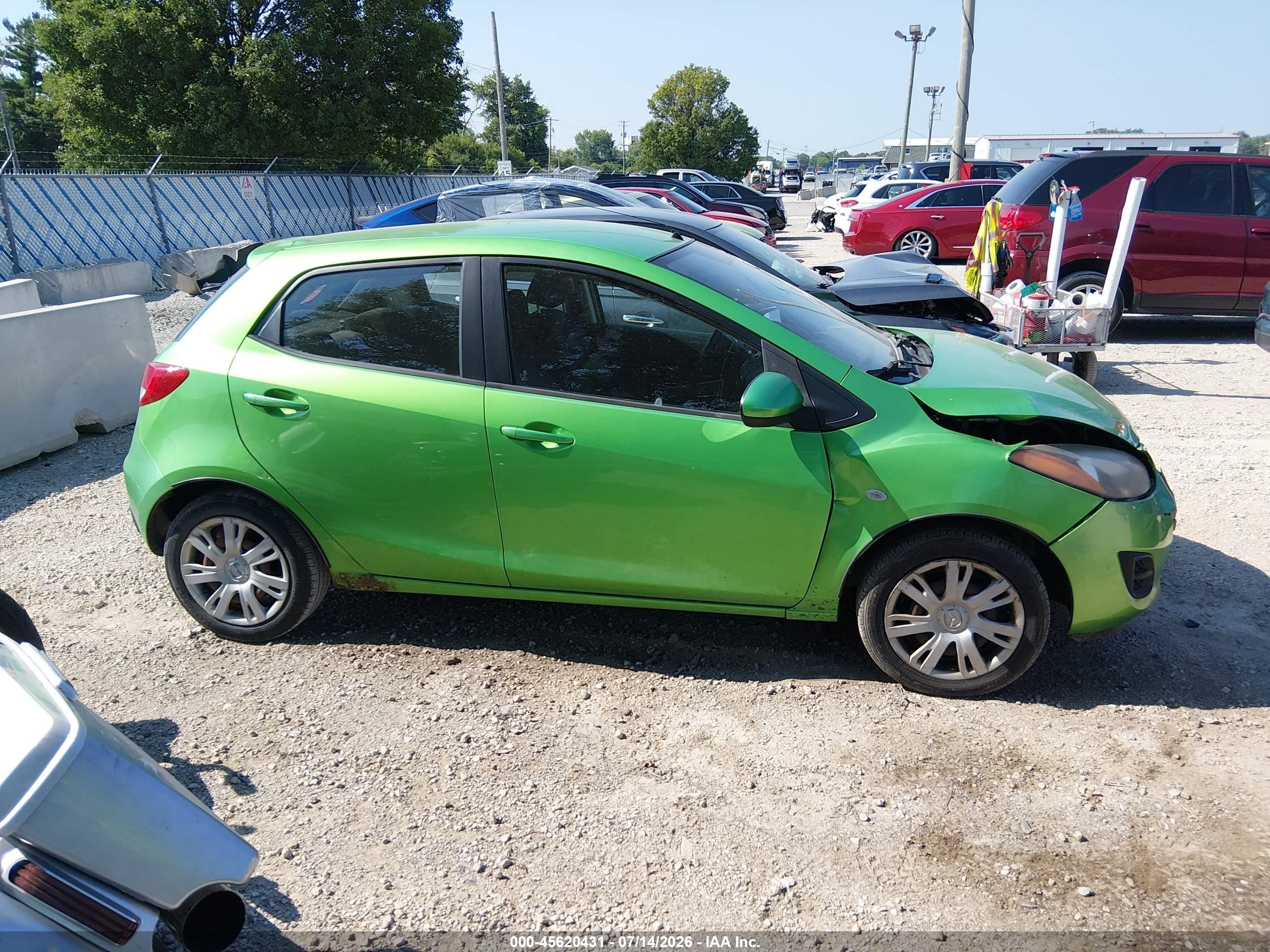 2012 Mazda Mazda2 Sport Green vin: JM1DE1KY5C0146247