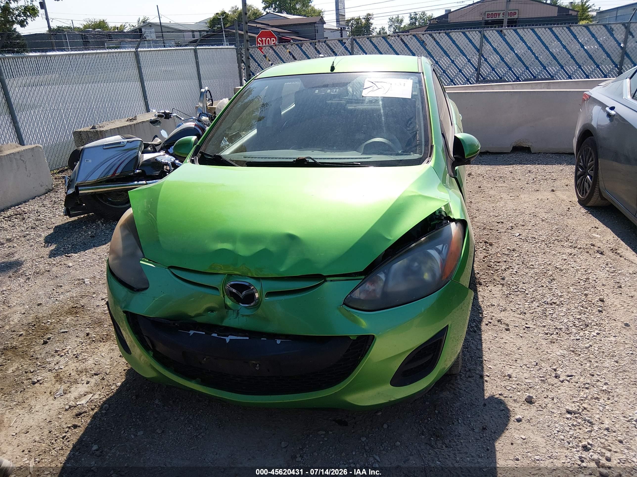 2012 Mazda Mazda2 Sport Green vin: JM1DE1KY5C0146247