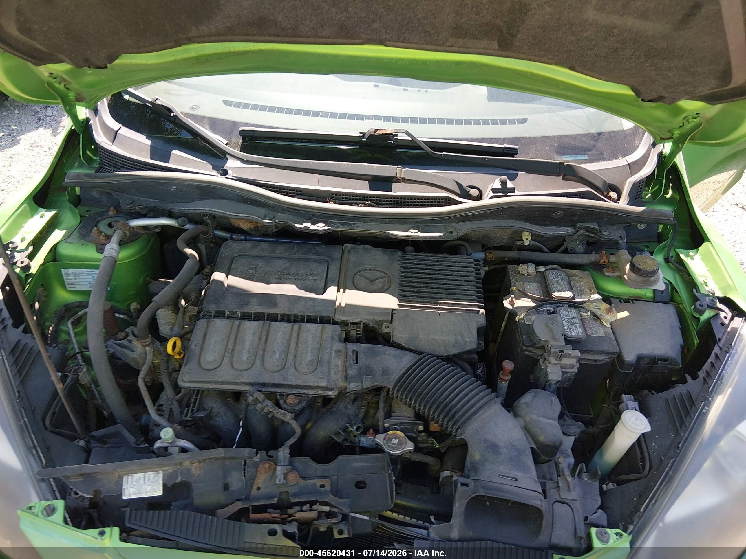 2012 Mazda Mazda2 Sport Green vin: JM1DE1KY5C0146247