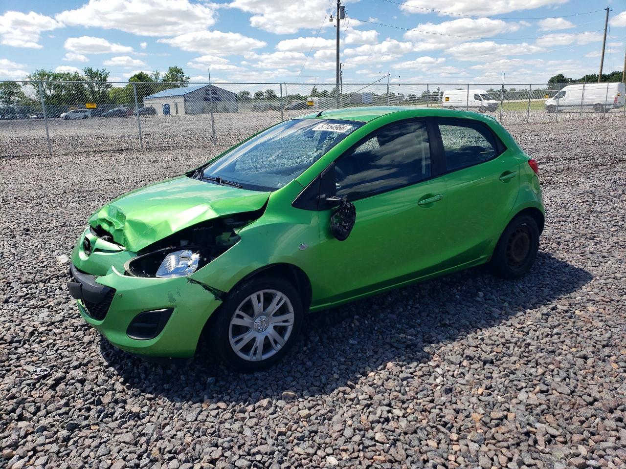2012 Mazda Mazda2 Green vin: JM1DE1KY6C0148363
