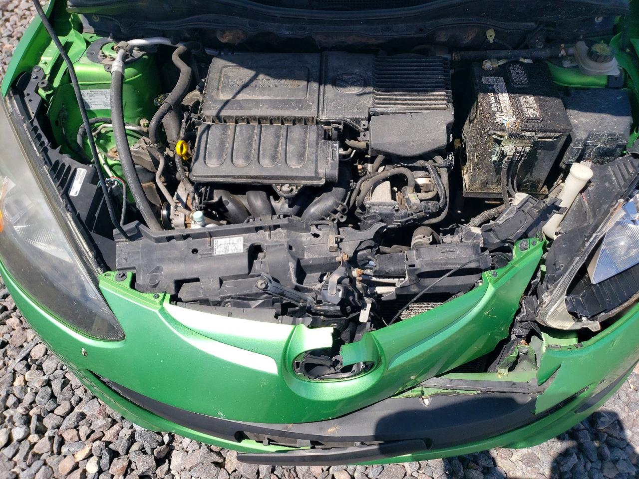 2012 Mazda Mazda2 Green vin: JM1DE1KY6C0148363