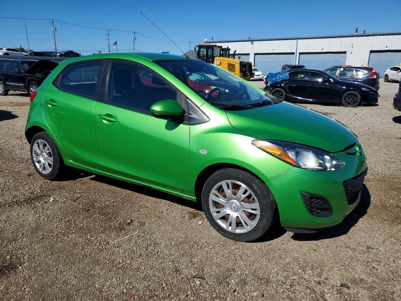 2013 Mazda Mazda2 Green vin: JM1DE1KY6D0154956