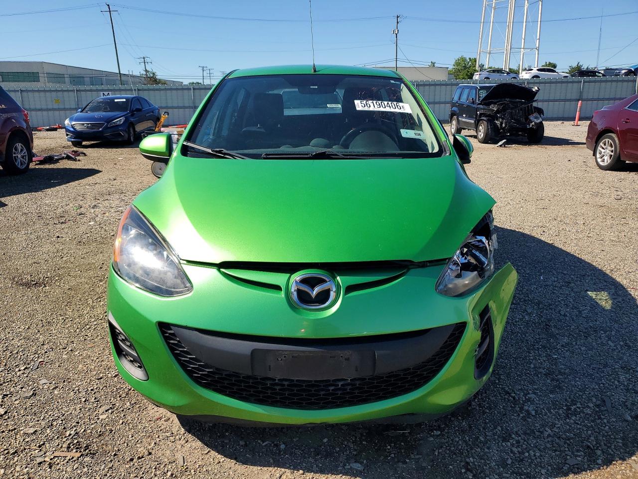 2013 Mazda Mazda2 Green vin: JM1DE1KY6D0154956