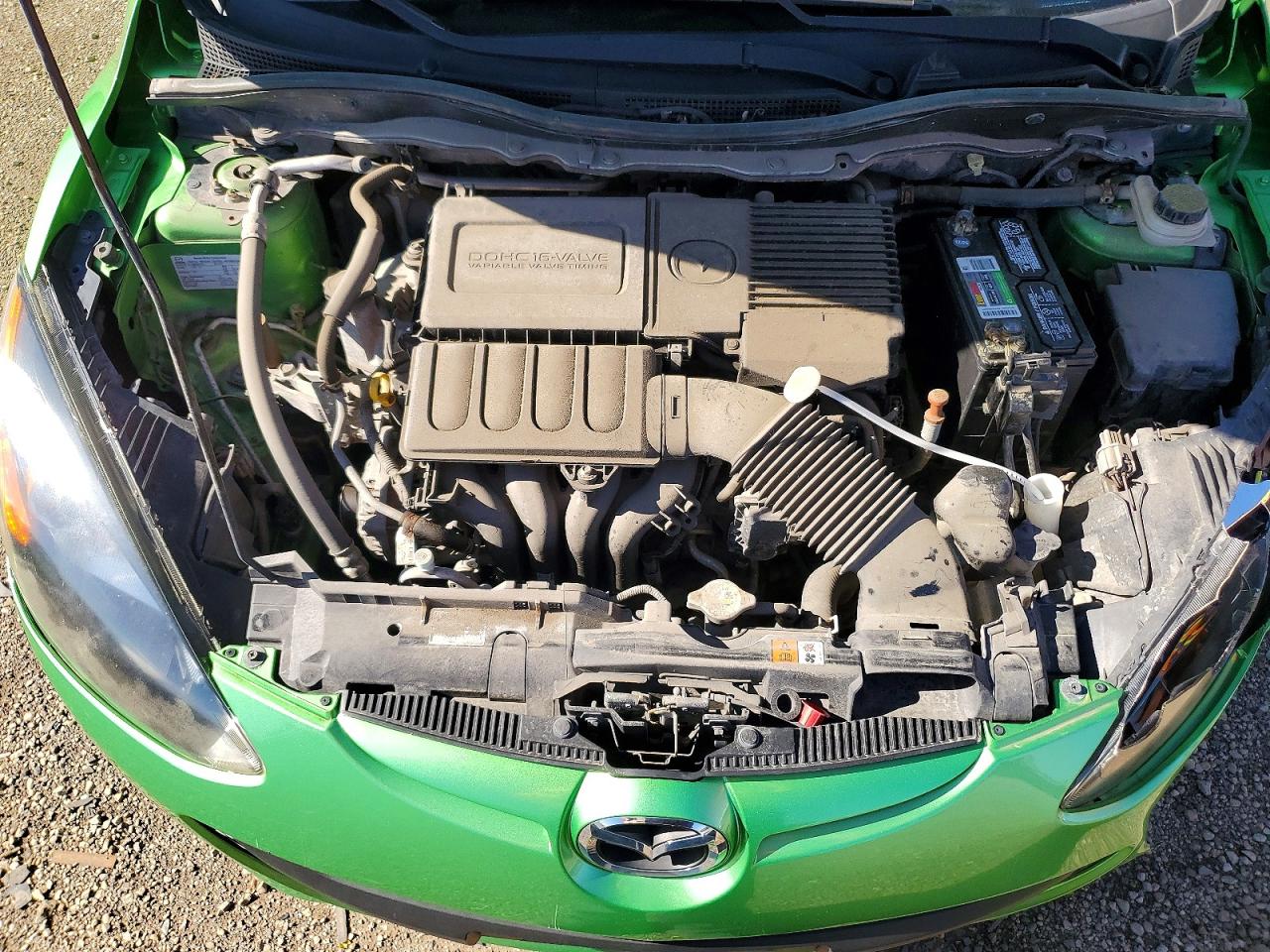 2013 Mazda Mazda2 Green vin: JM1DE1KY6D0154956