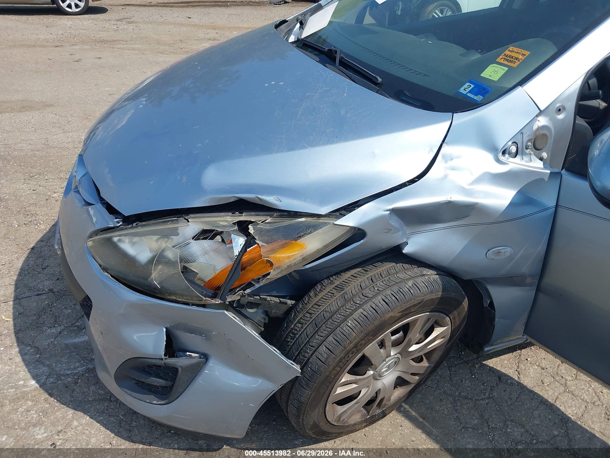2013 Mazda Mazda2 Sport Light Blue vin: JM1DE1KY6D0166041