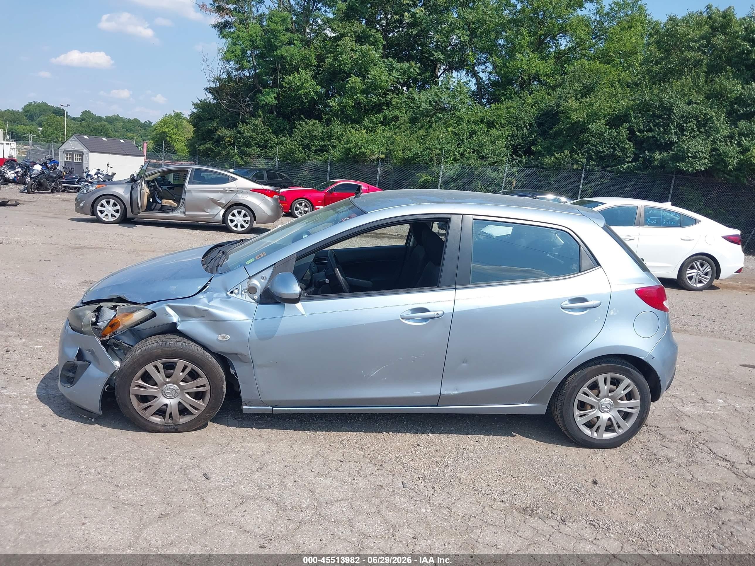 2013 Mazda Mazda2 Sport Light Blue vin: JM1DE1KY6D0166041