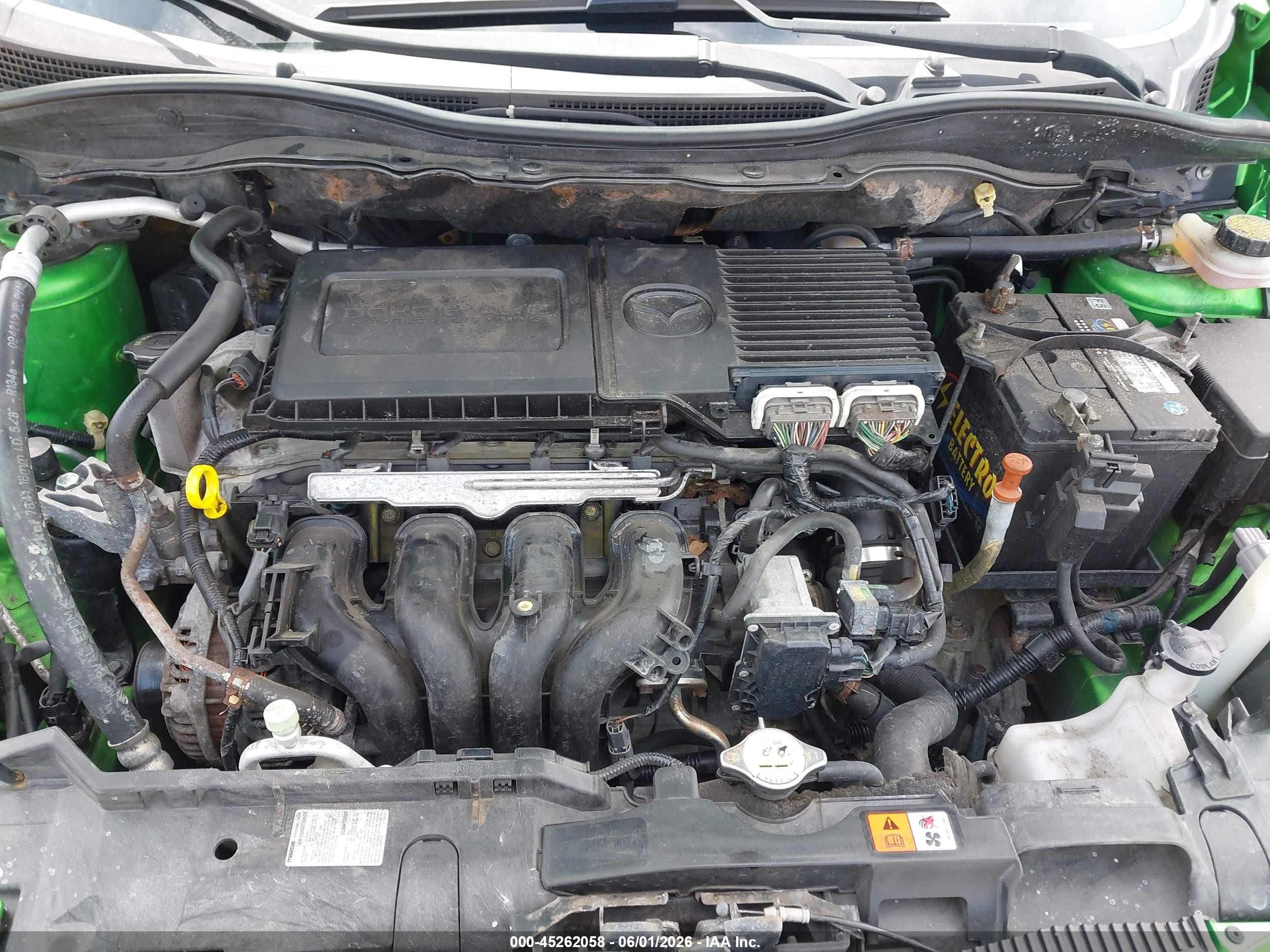 2013 Mazda Mazda2 Sport Зеленый vin: JM1DE1KY7D0152987