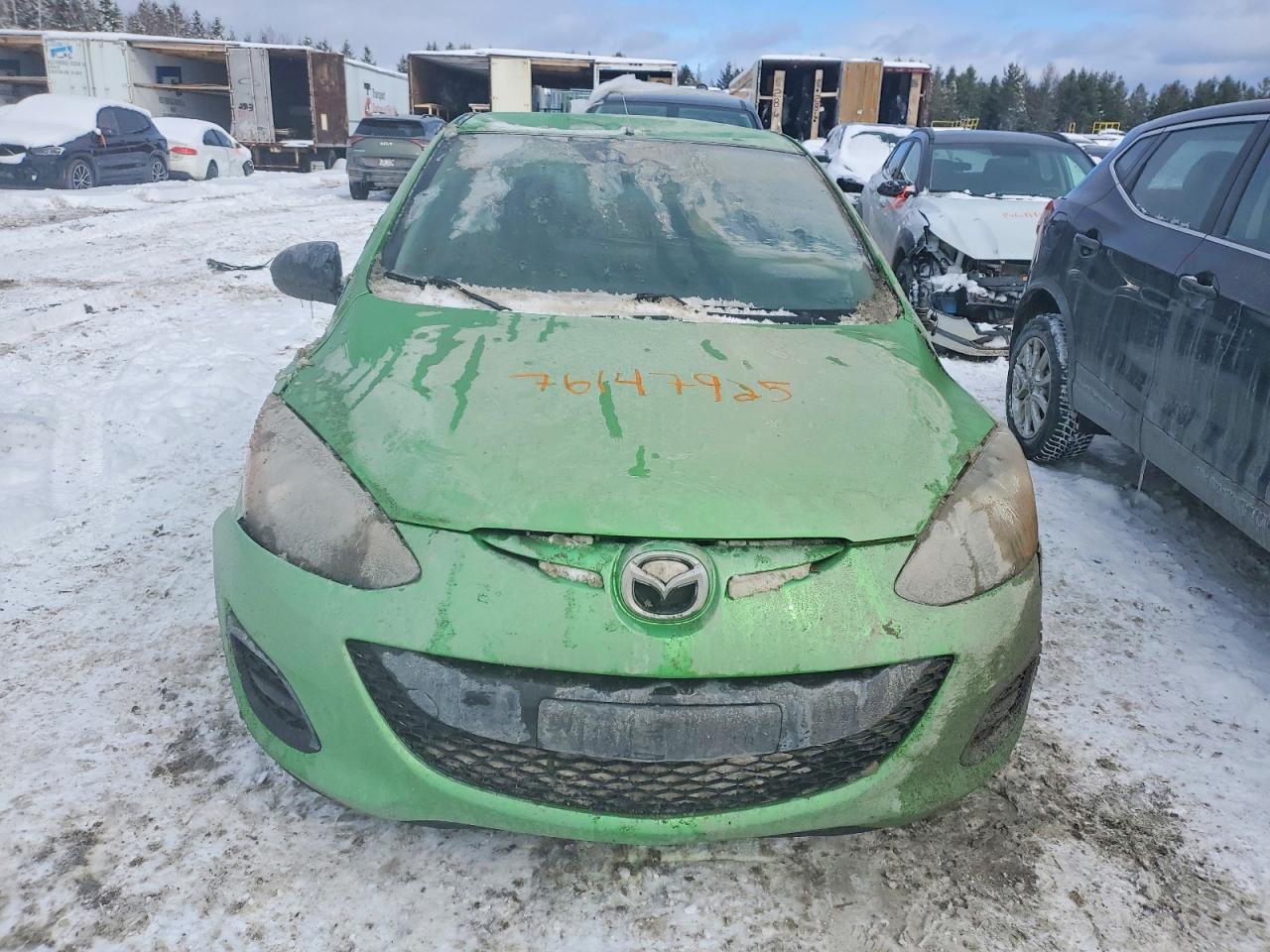 2013 Mazda Mazda 2 Green vin: JM1DE1KY7D0168834