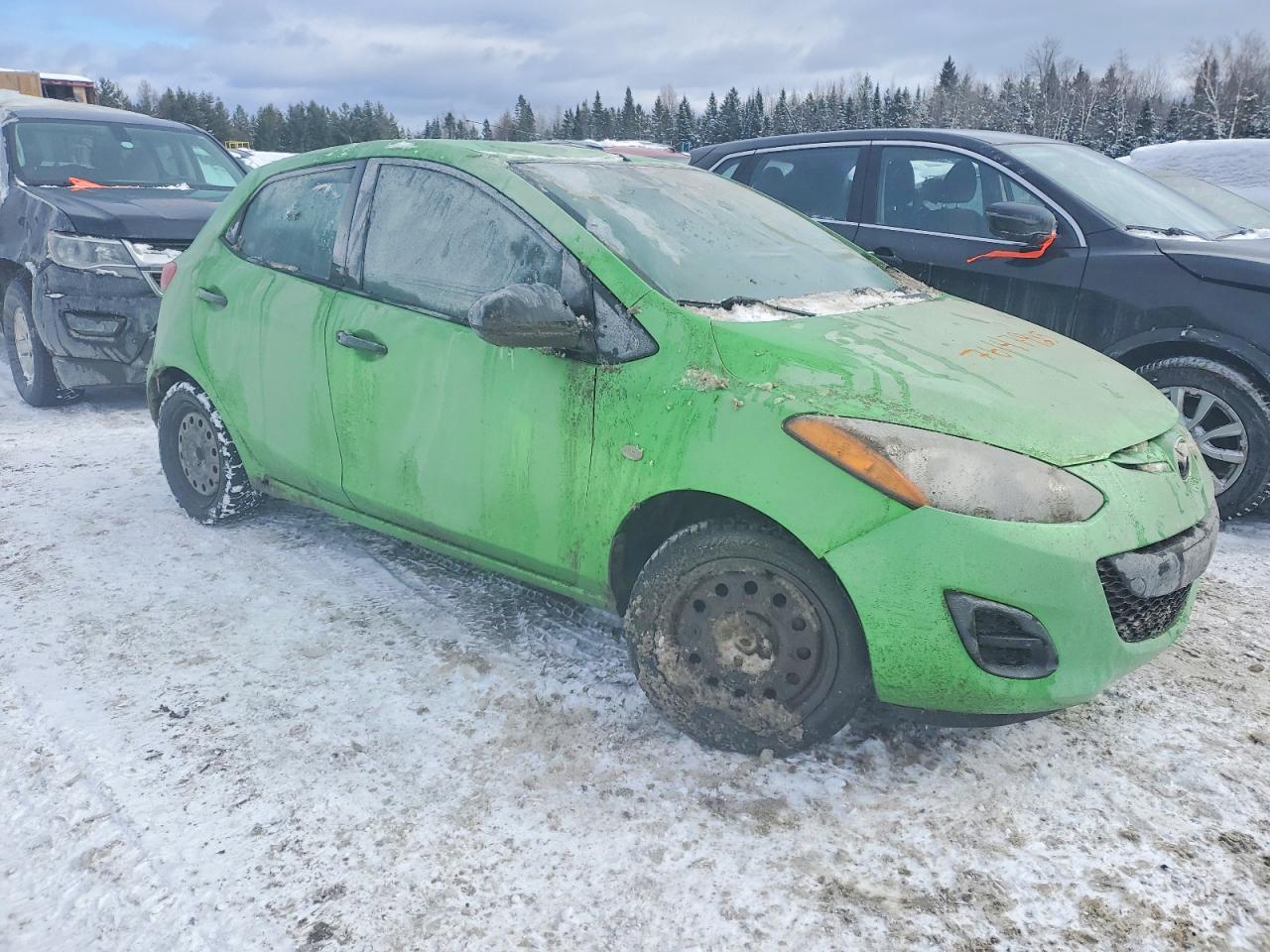 2013 Mazda Mazda 2 Green vin: JM1DE1KY7D0168834