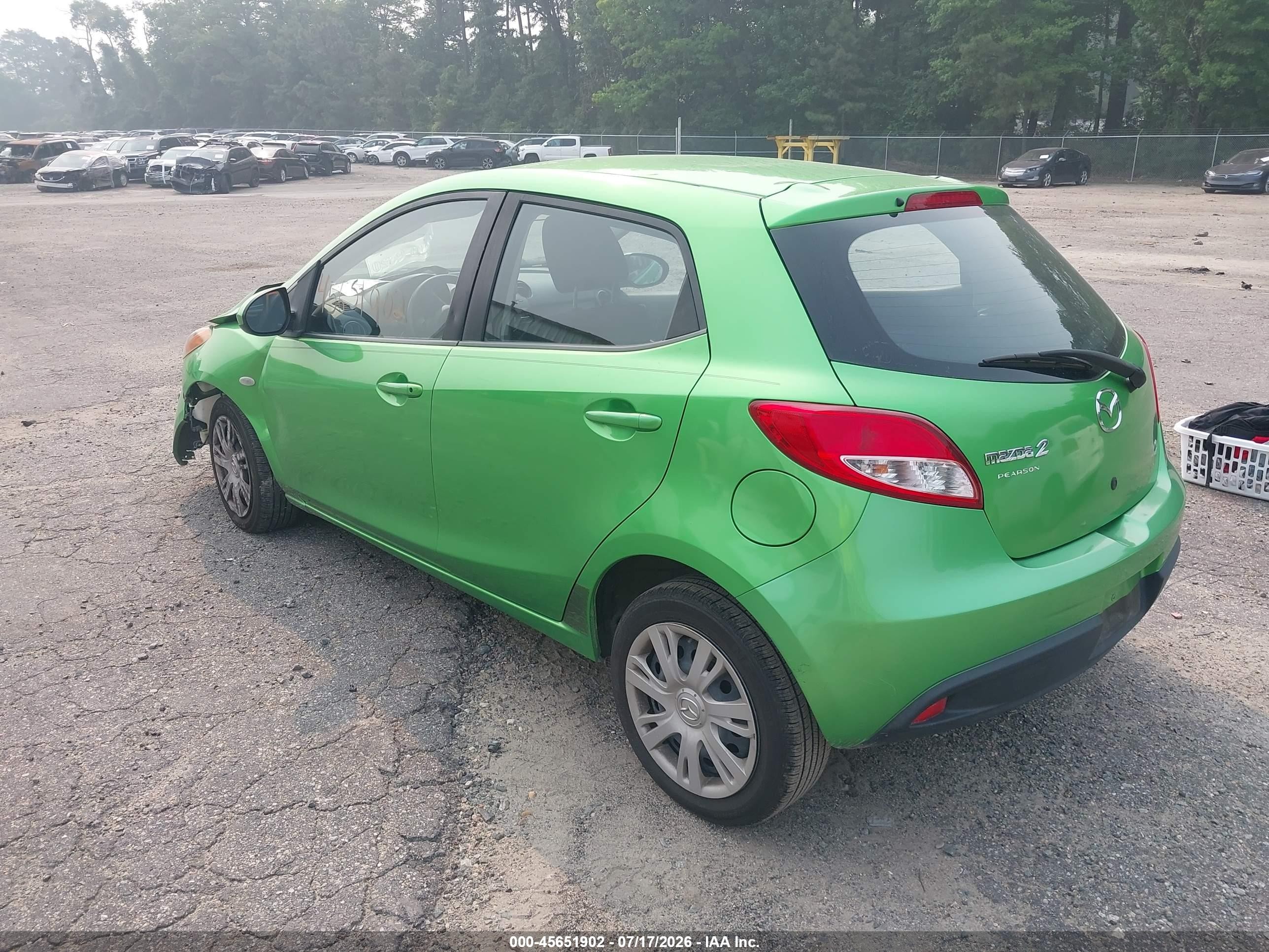 2013 Mazda Mazda2 Sport Green vin: JM1DE1KY8D0152934