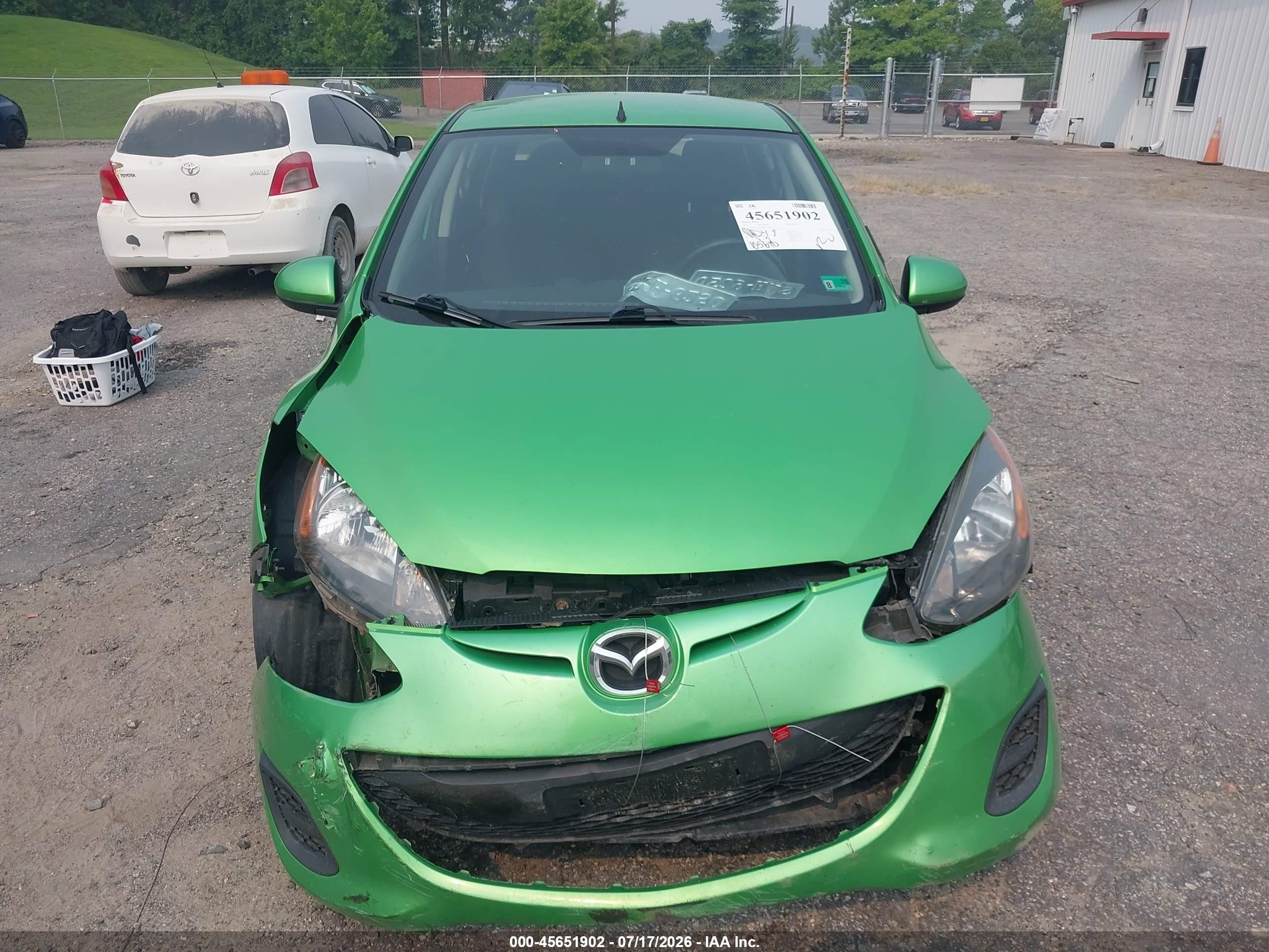 2013 Mazda Mazda2 Sport Green vin: JM1DE1KY8D0152934