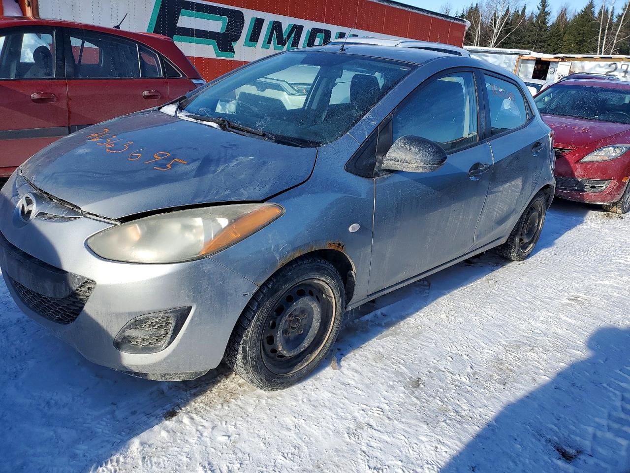 2013 Mazda Mazda 2 Gray vin: JM1DE1KYXD0168634