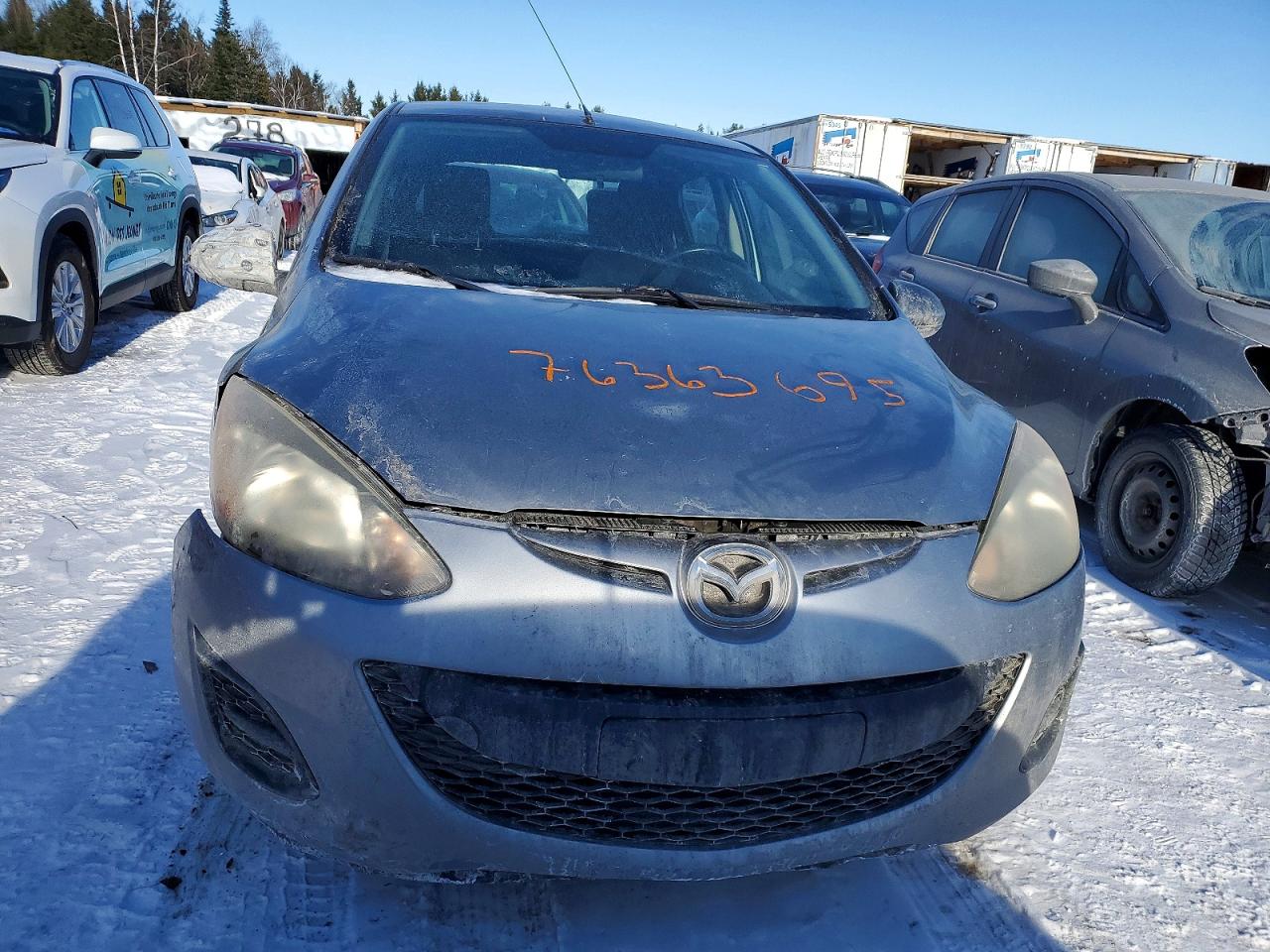 2013 Mazda Mazda 2 Gray vin: JM1DE1KYXD0168634