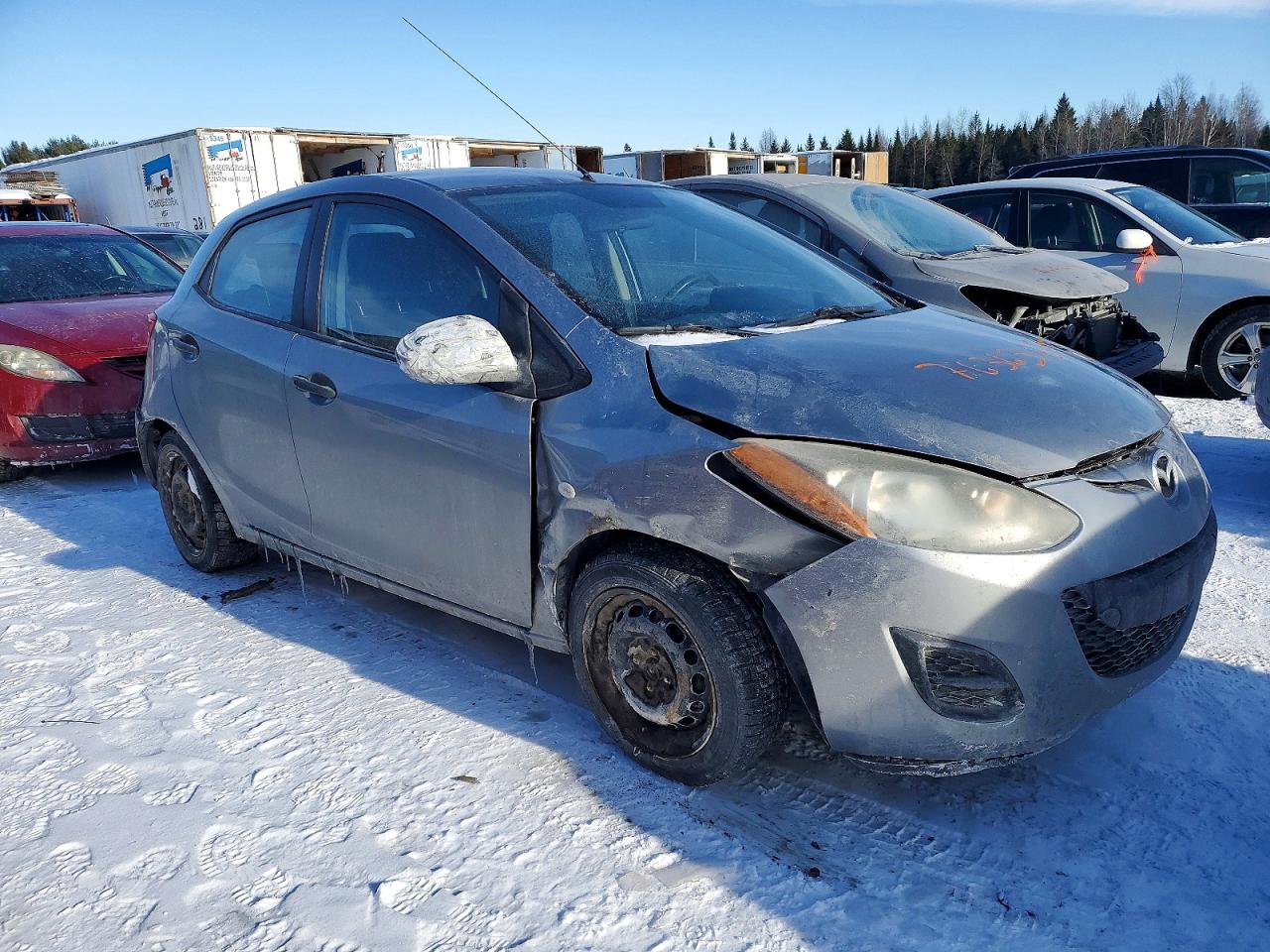2013 Mazda Mazda 2 Gray vin: JM1DE1KYXD0168634