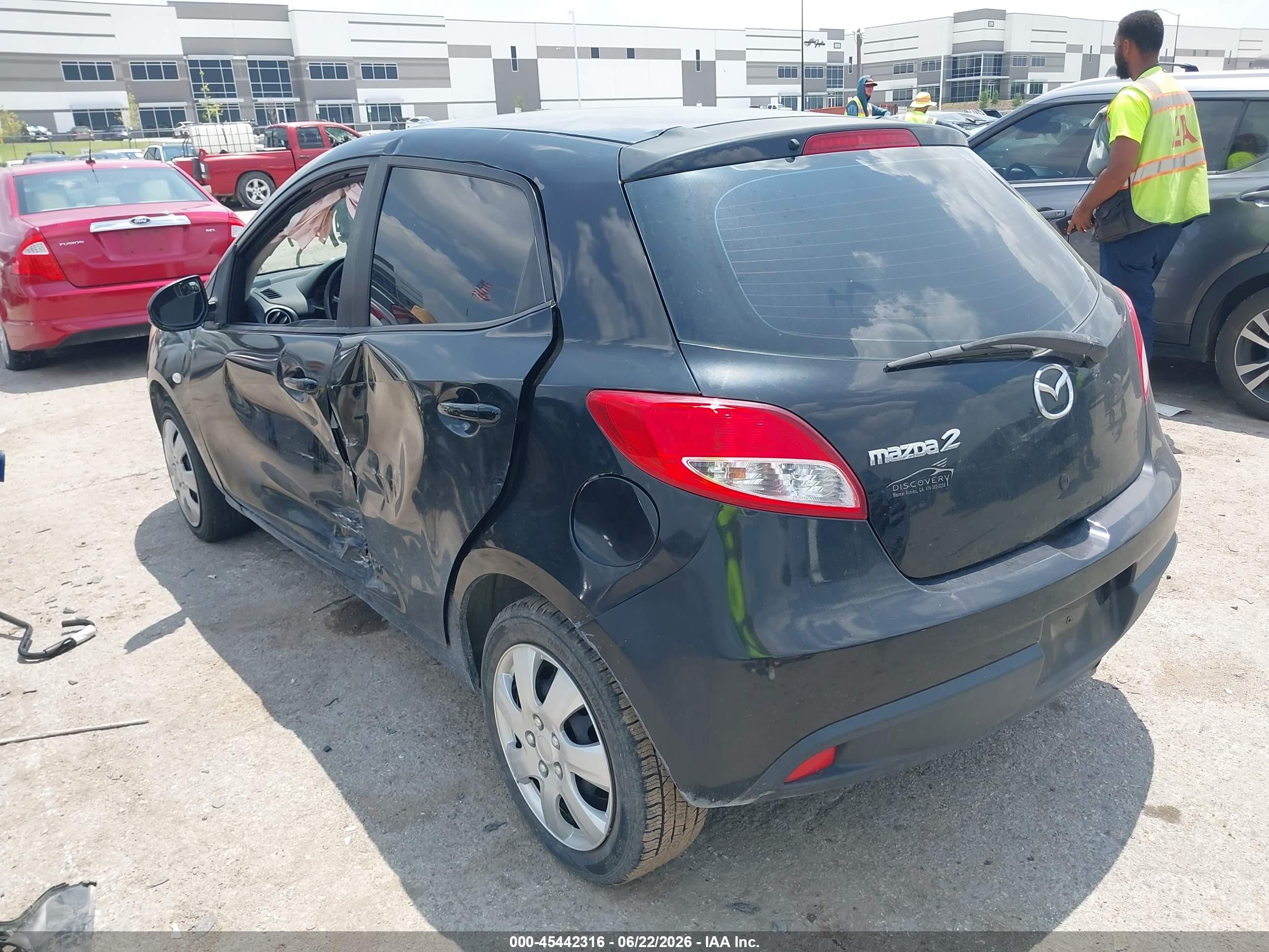 2013 Mazda Mazda2 Sport Black vin: JM1DE1KYXD0170240