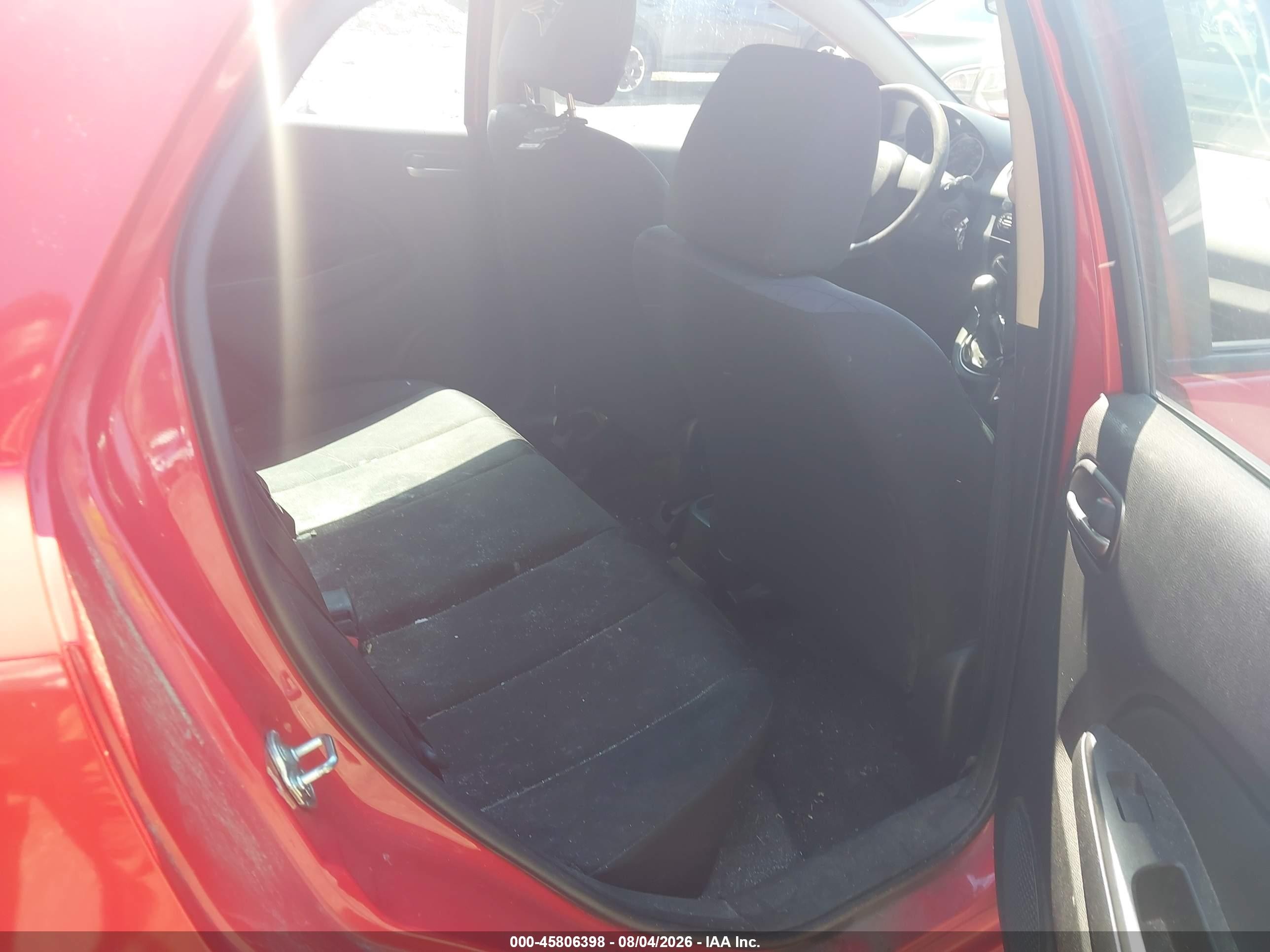 2012 Mazda Mazda2 Sport Красный vin: JM1DE1KZ0C0133219
