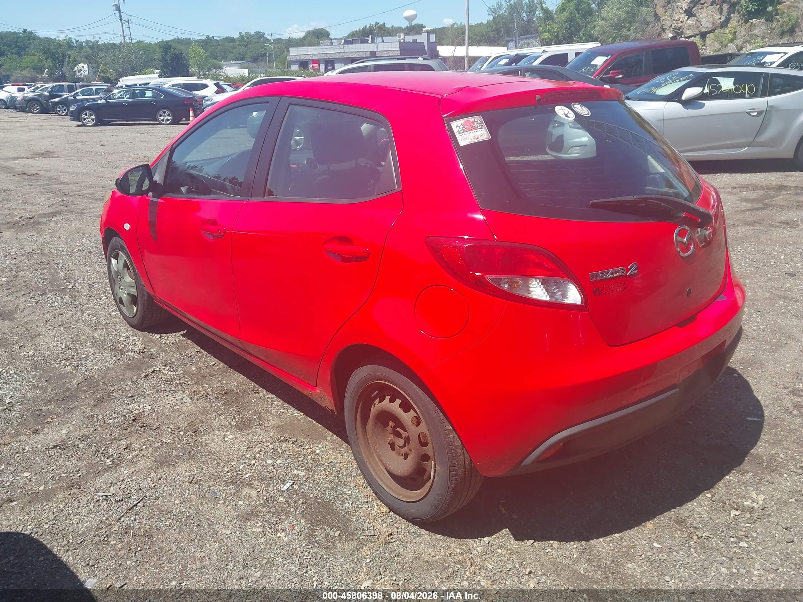 2012 Mazda Mazda2 Sport Красный vin: JM1DE1KZ0C0133219