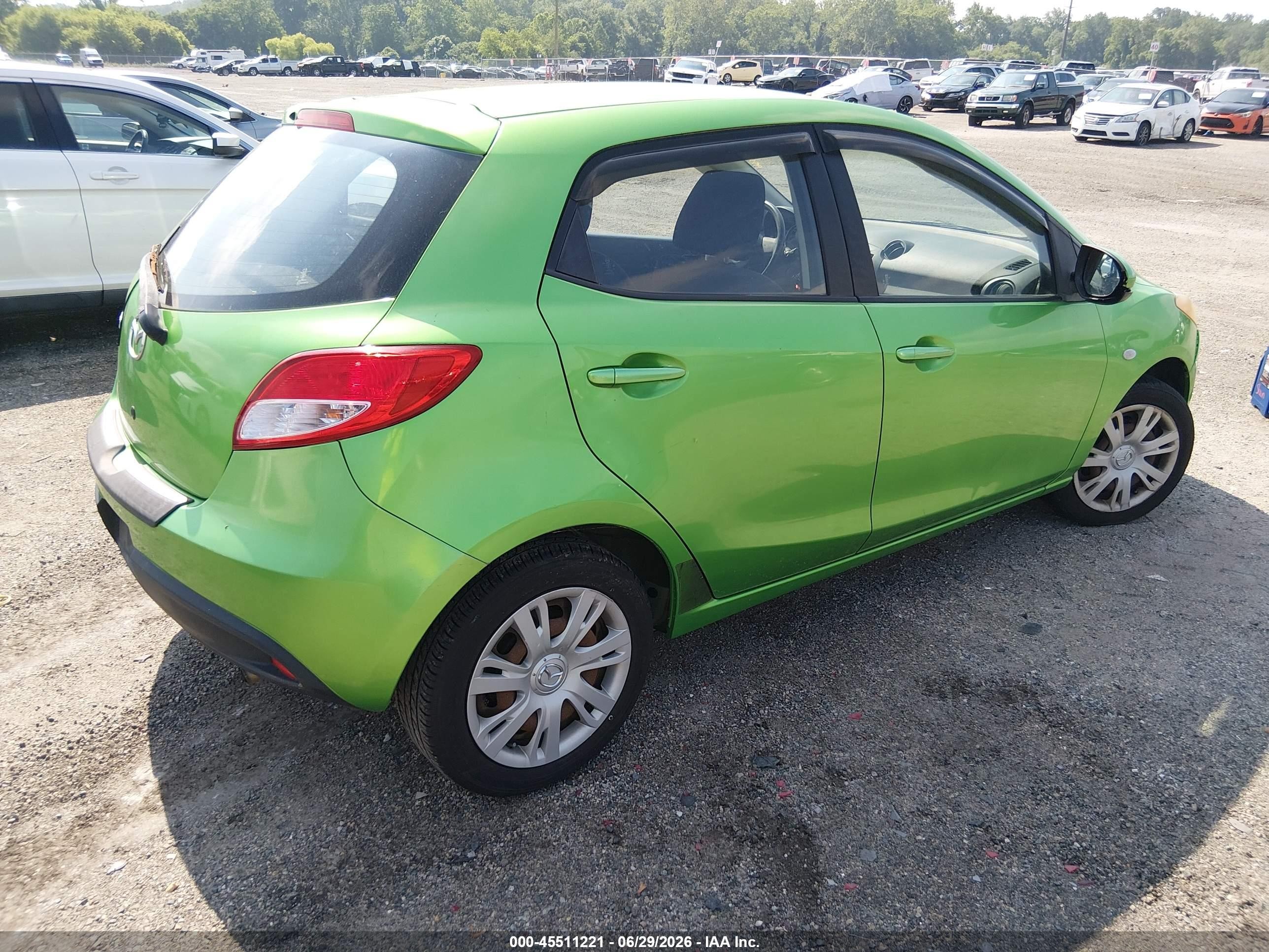 2012 Mazda Mazda2 Sport Green vin: JM1DE1KZ0C0151896