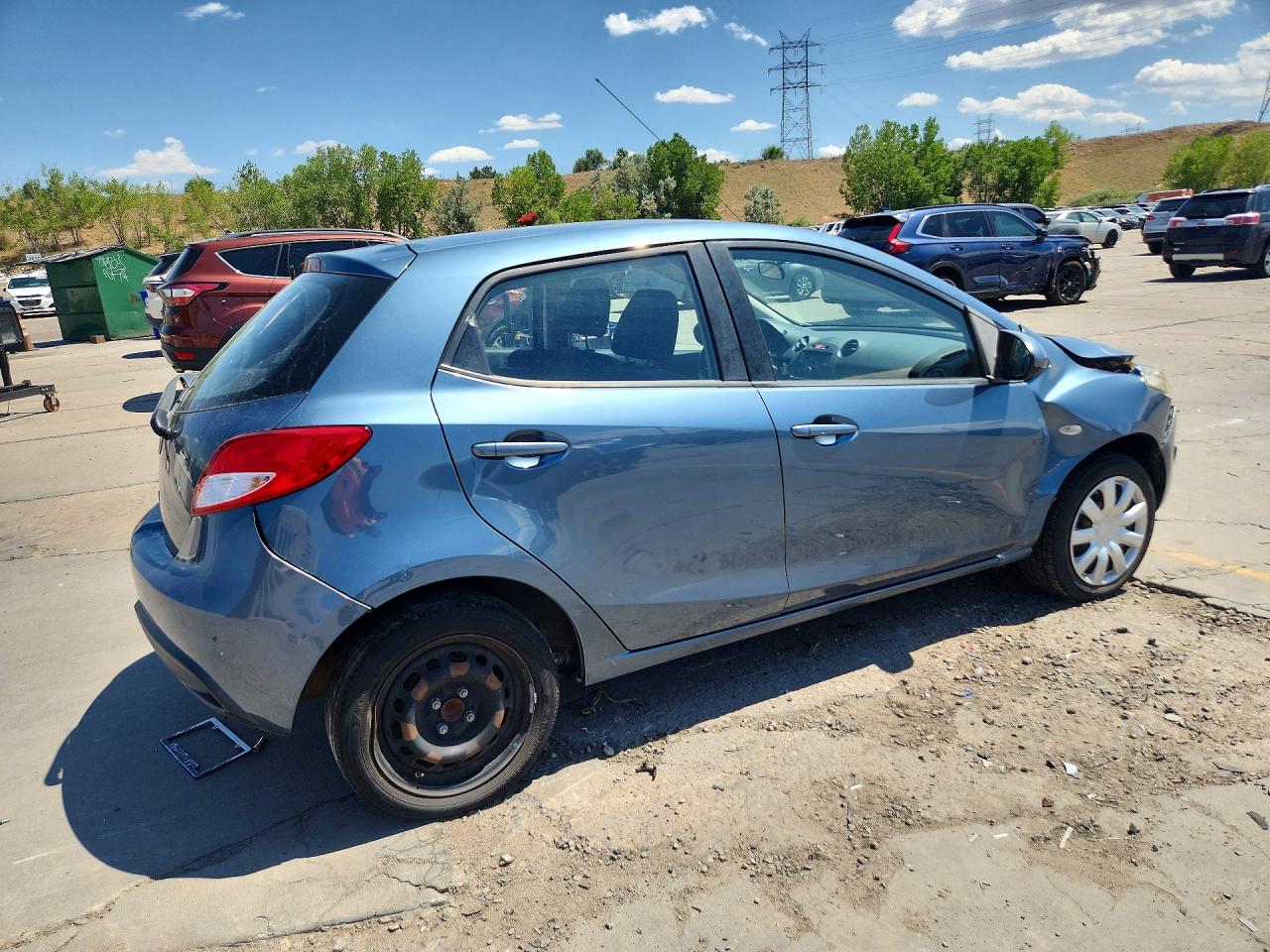 2014 Mazda Mazda2 Sport Синий vin: JM1DE1KZ0E0189020