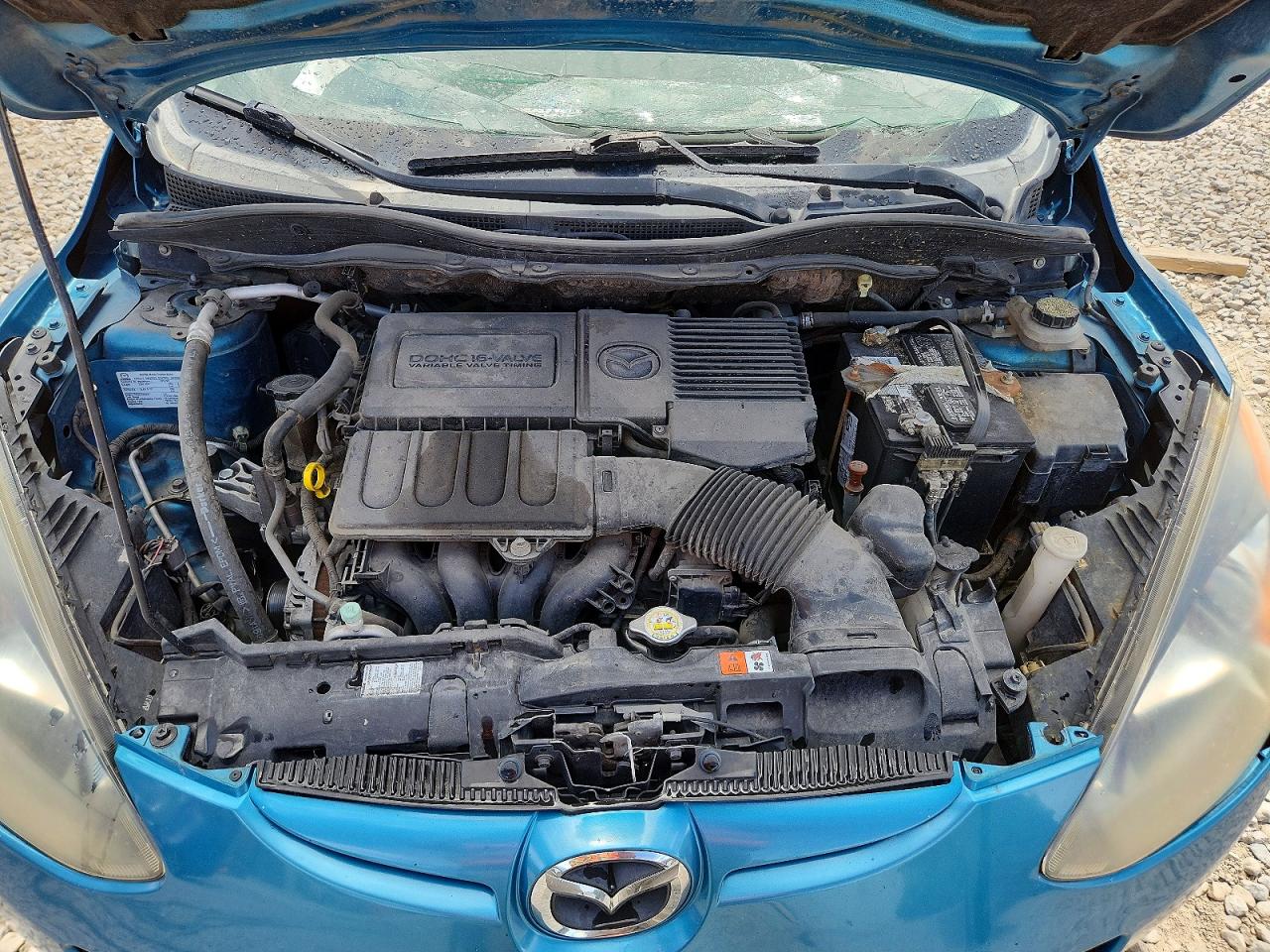 2012 Mazda Mazda2 Blue vin: JM1DE1KZ1C0134279