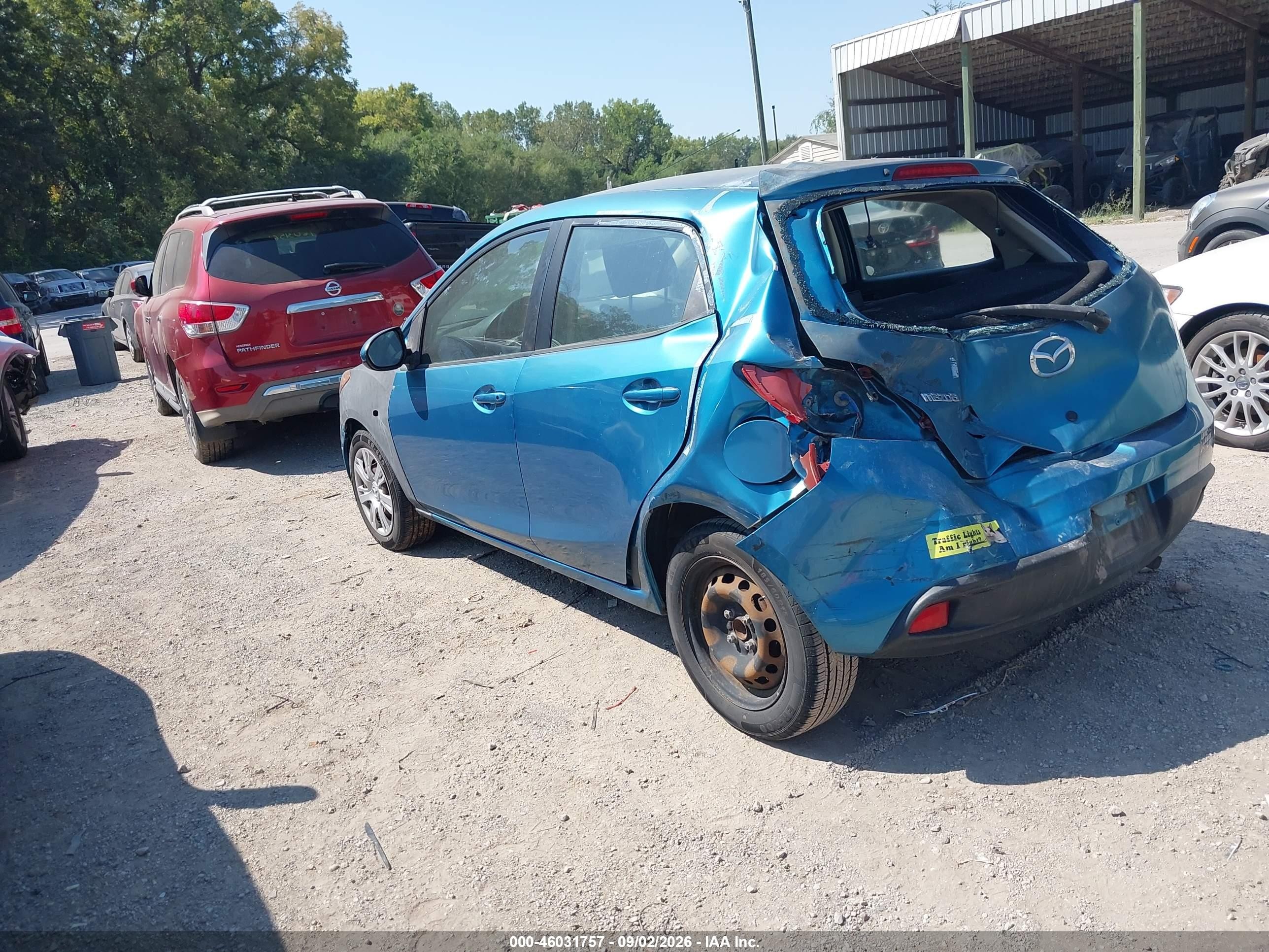 2012 Mazda Mazda2 Sport Blue vin: JM1DE1KZ1C0138476