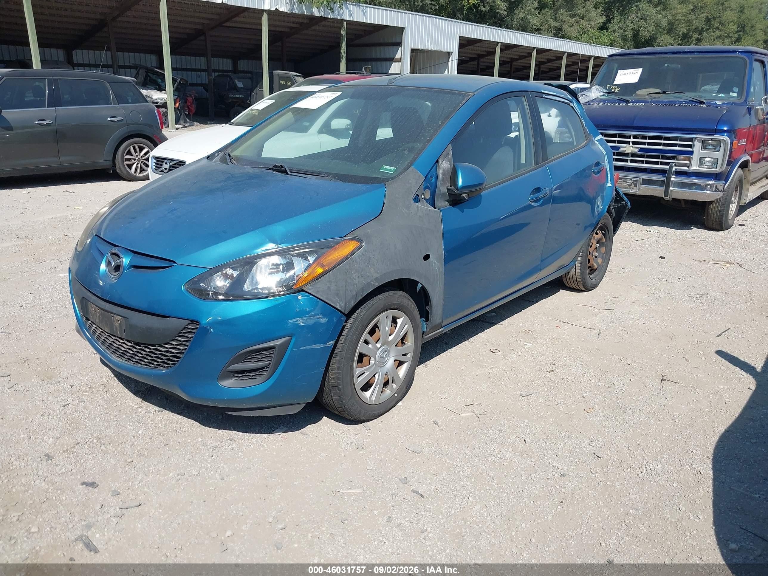2012 Mazda Mazda2 Sport Blue vin: JM1DE1KZ1C0138476