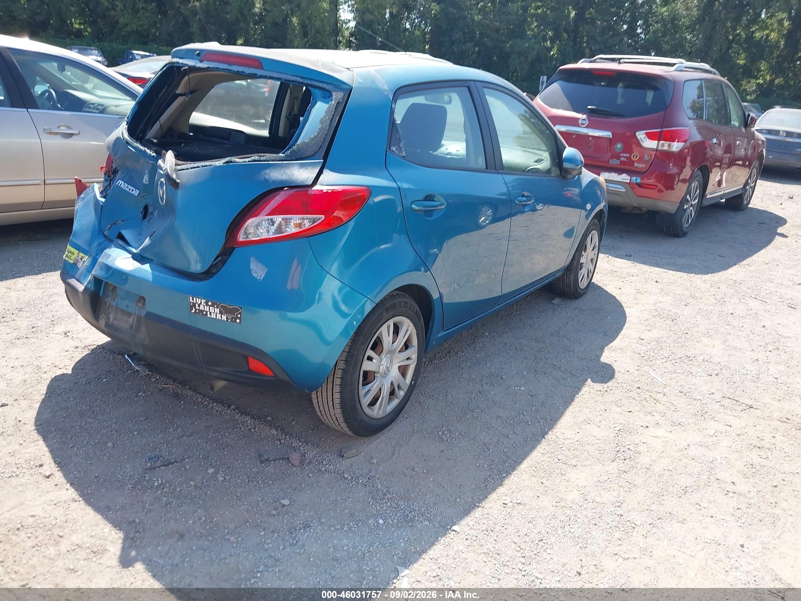 2012 Mazda Mazda2 Sport Blue vin: JM1DE1KZ1C0138476