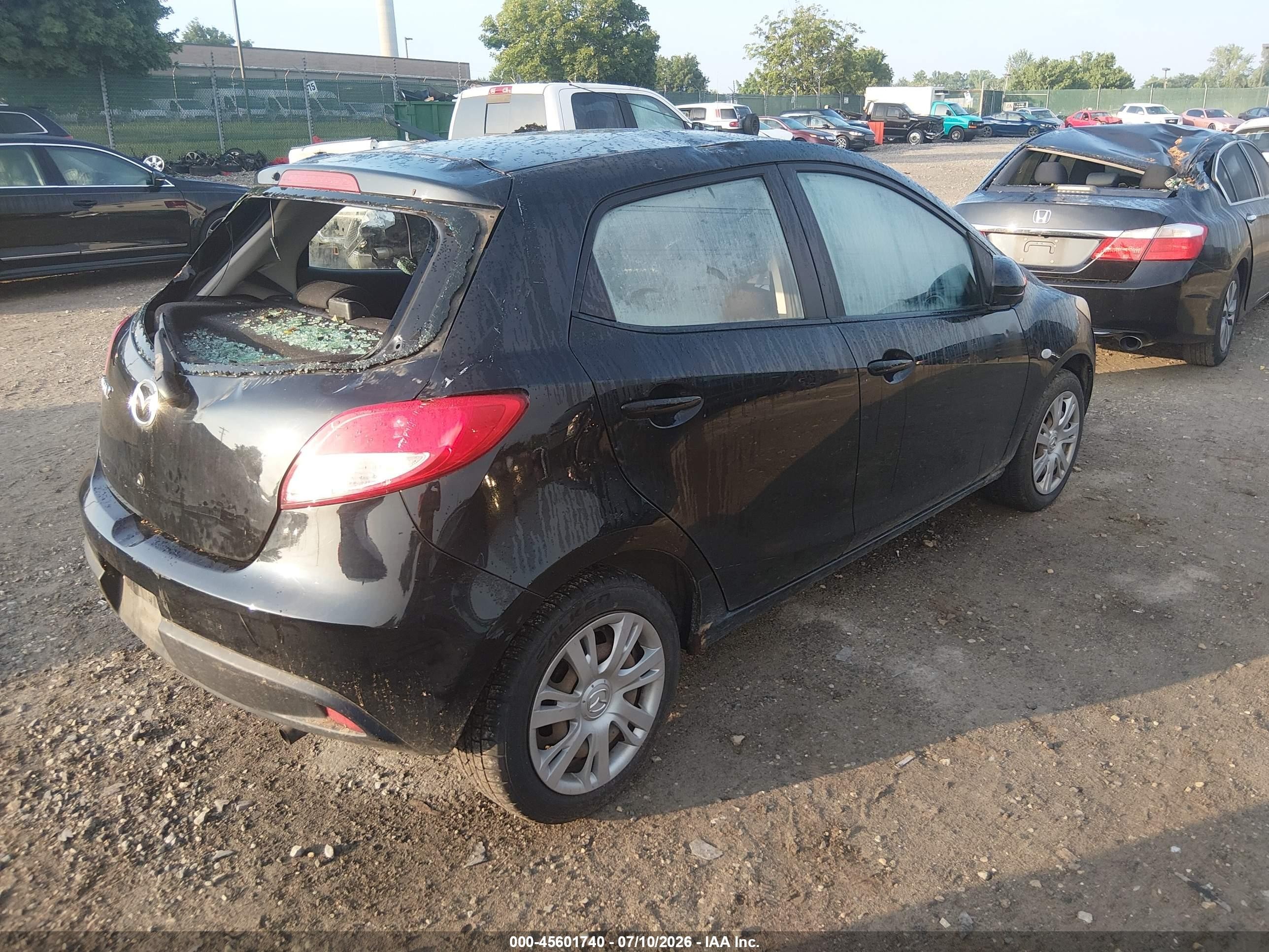 2012 Mazda Mazda2 Sport Black vin: JM1DE1KZ1C0150188