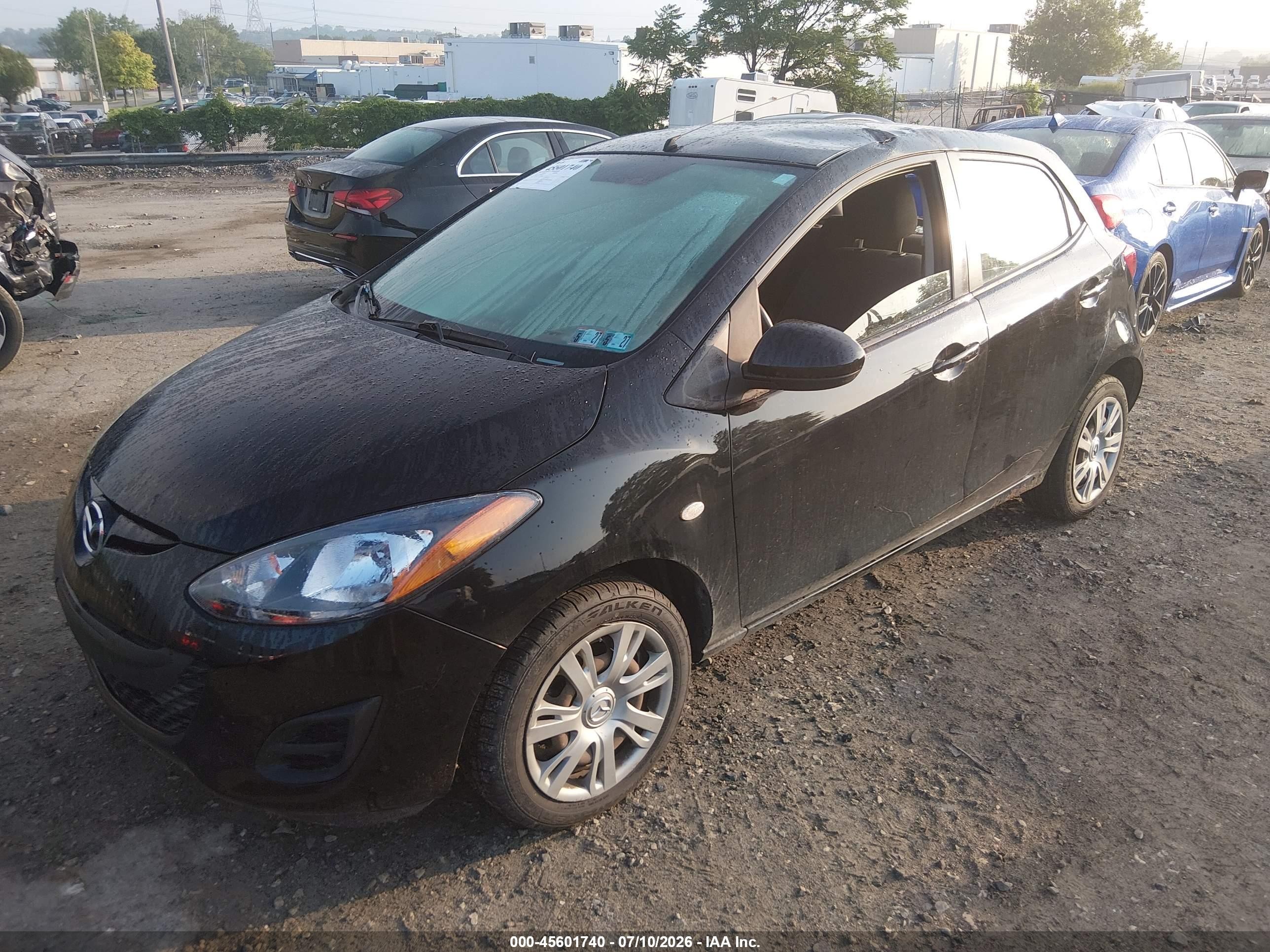 2012 Mazda Mazda2 Sport Black vin: JM1DE1KZ1C0150188