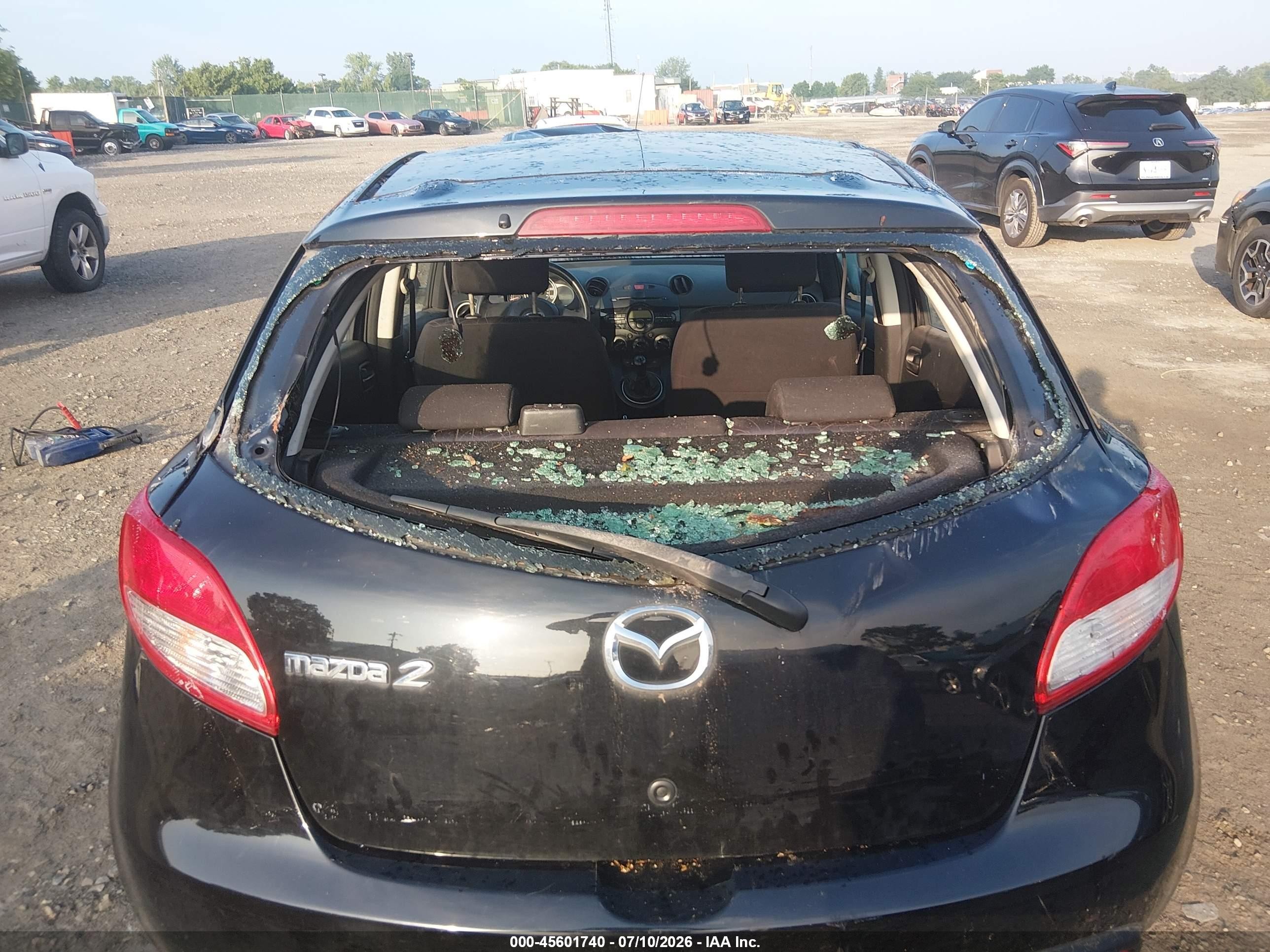 2012 Mazda Mazda2 Sport Black vin: JM1DE1KZ1C0150188