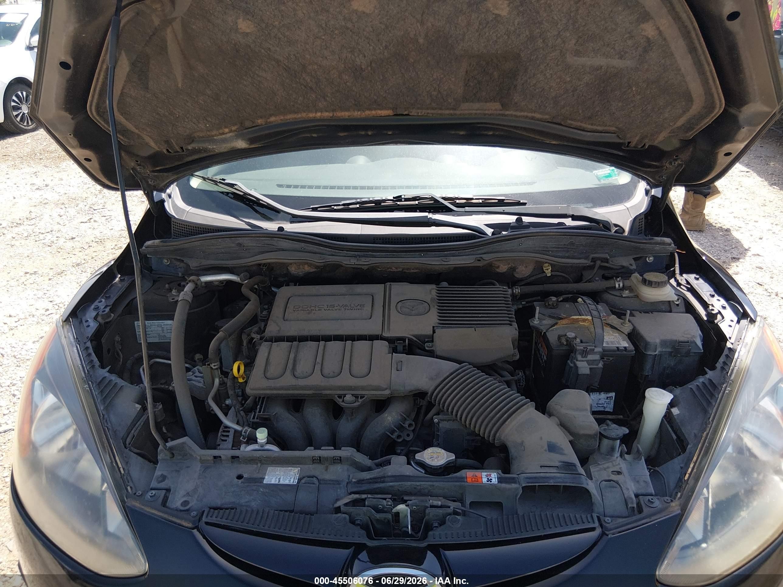 2012 Mazda Mazda2 Sport Black vin: JM1DE1KZ1C0151518