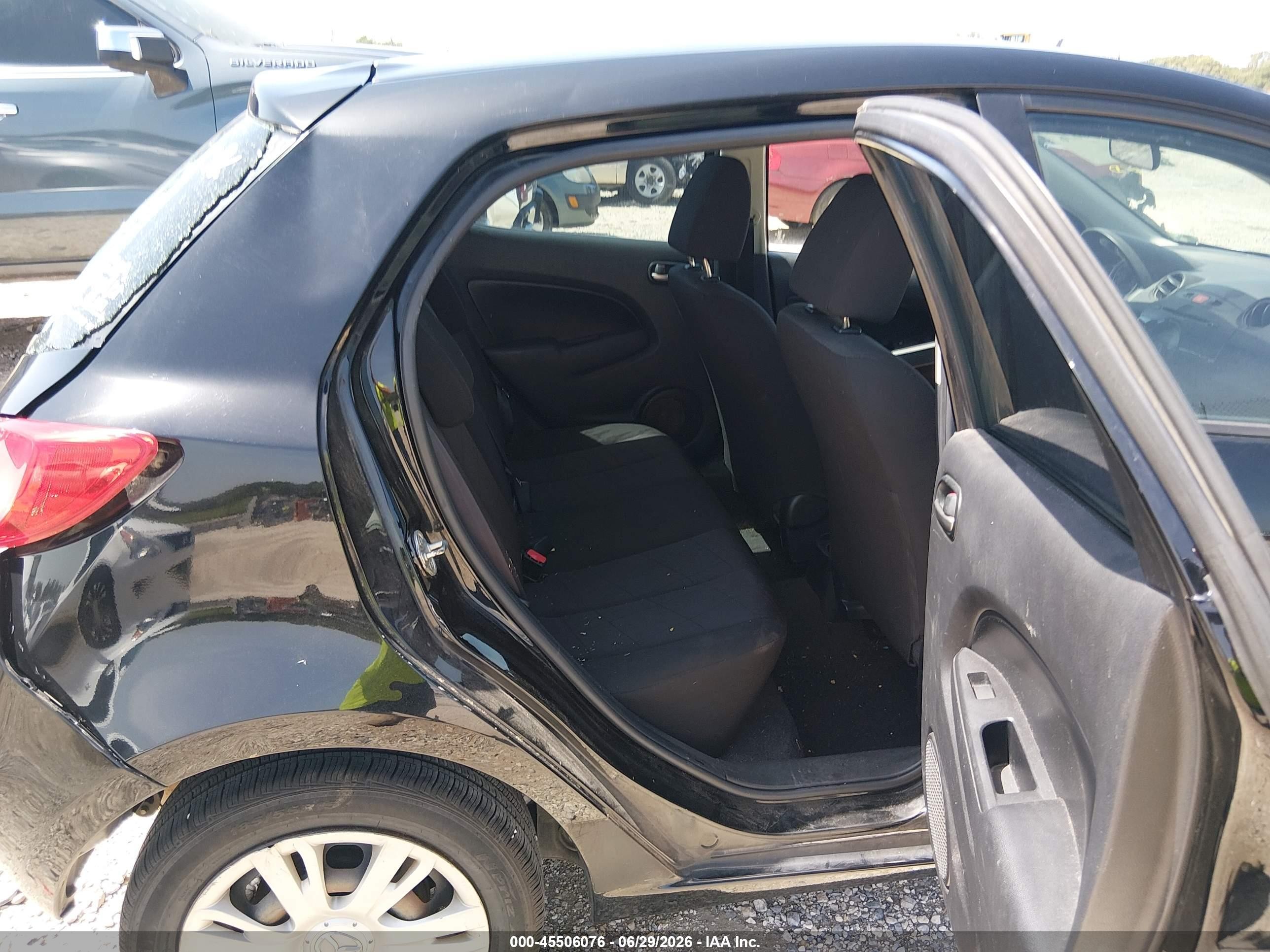 2012 Mazda Mazda2 Sport Black vin: JM1DE1KZ1C0151518